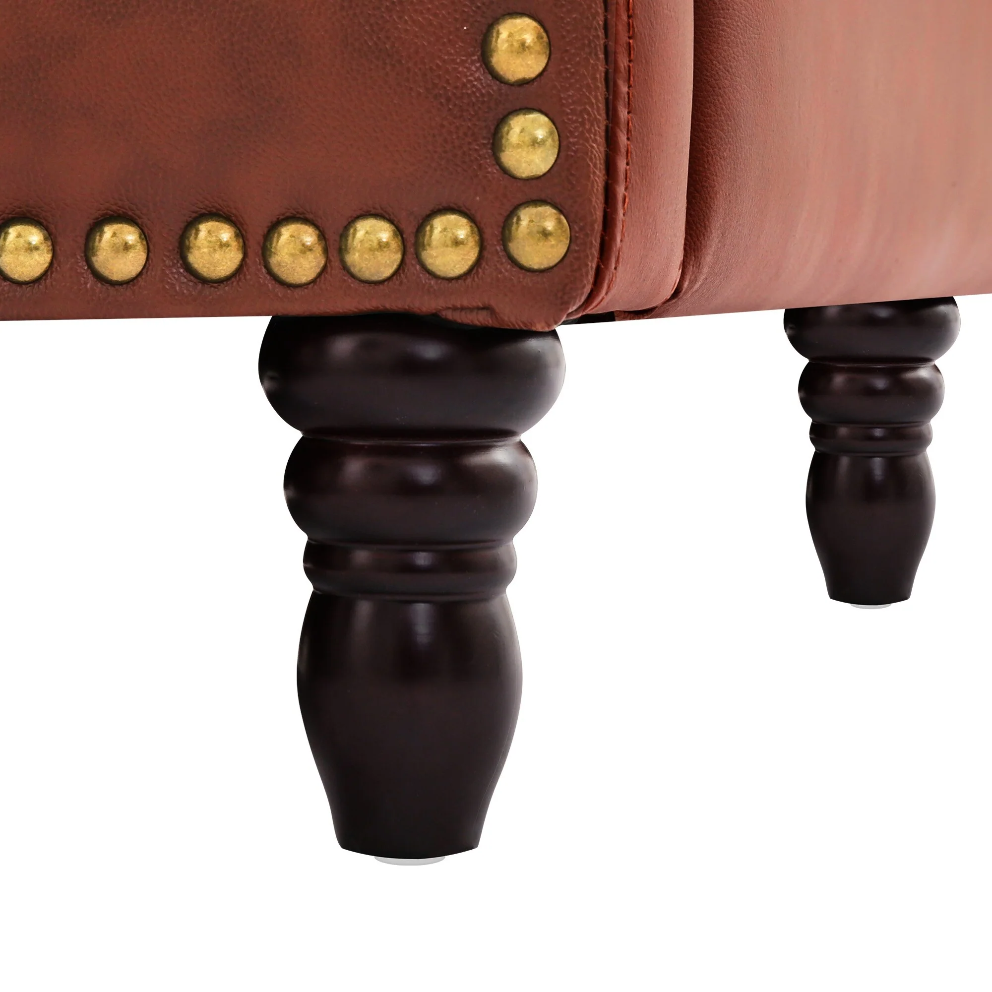 COZYMAN Modern Genuine Leather Push Back Recliner Adjustable Recliner Chair with 3-Position Seat