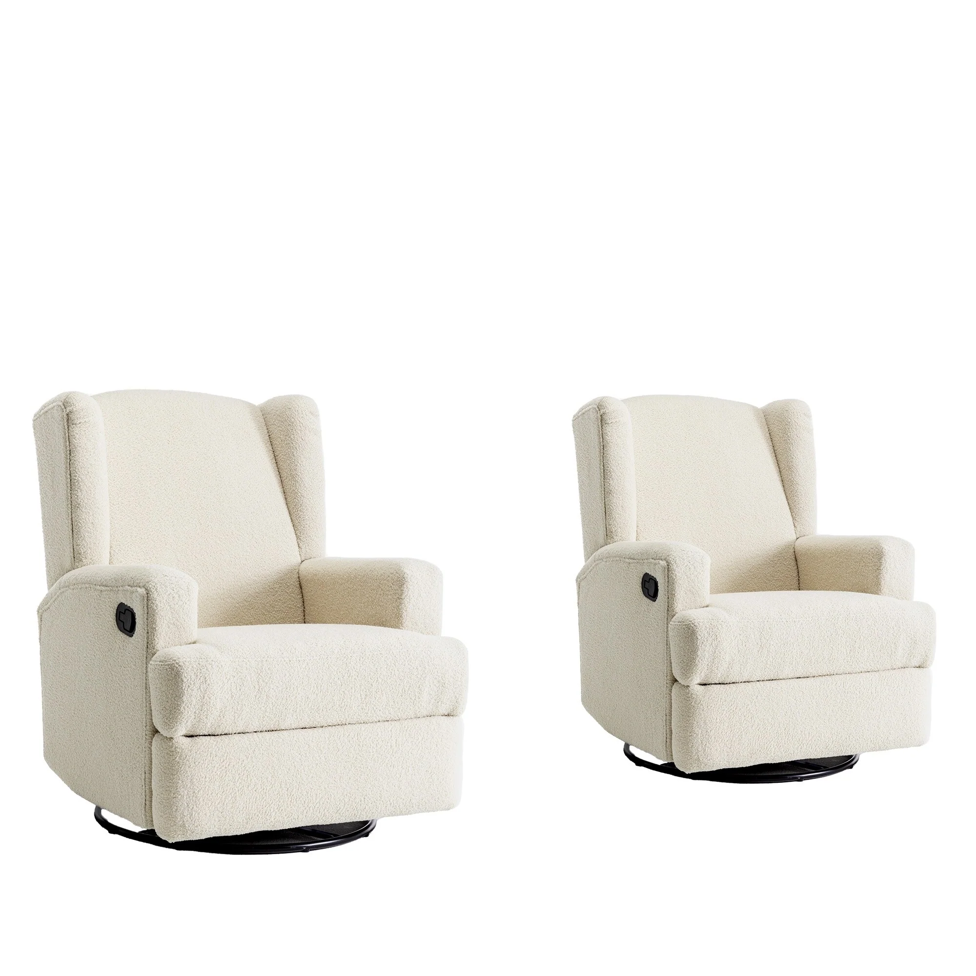 31'' W Manual Glider Swivel Glider Rocker Recliner Nursery Set of 2