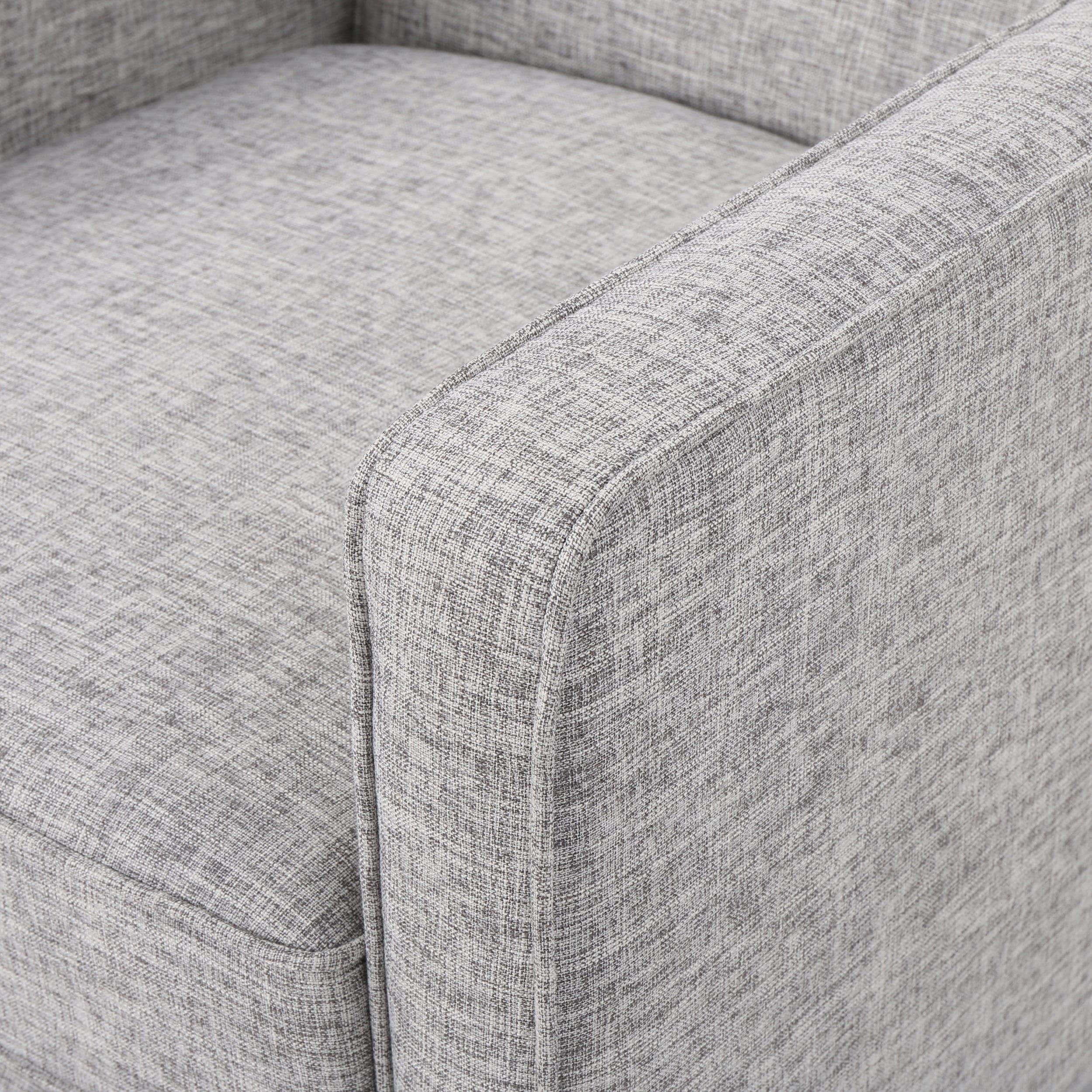 Mervynn Mid-Century Modern Button Tufted Fabric Recliner by Christopher Knight Home