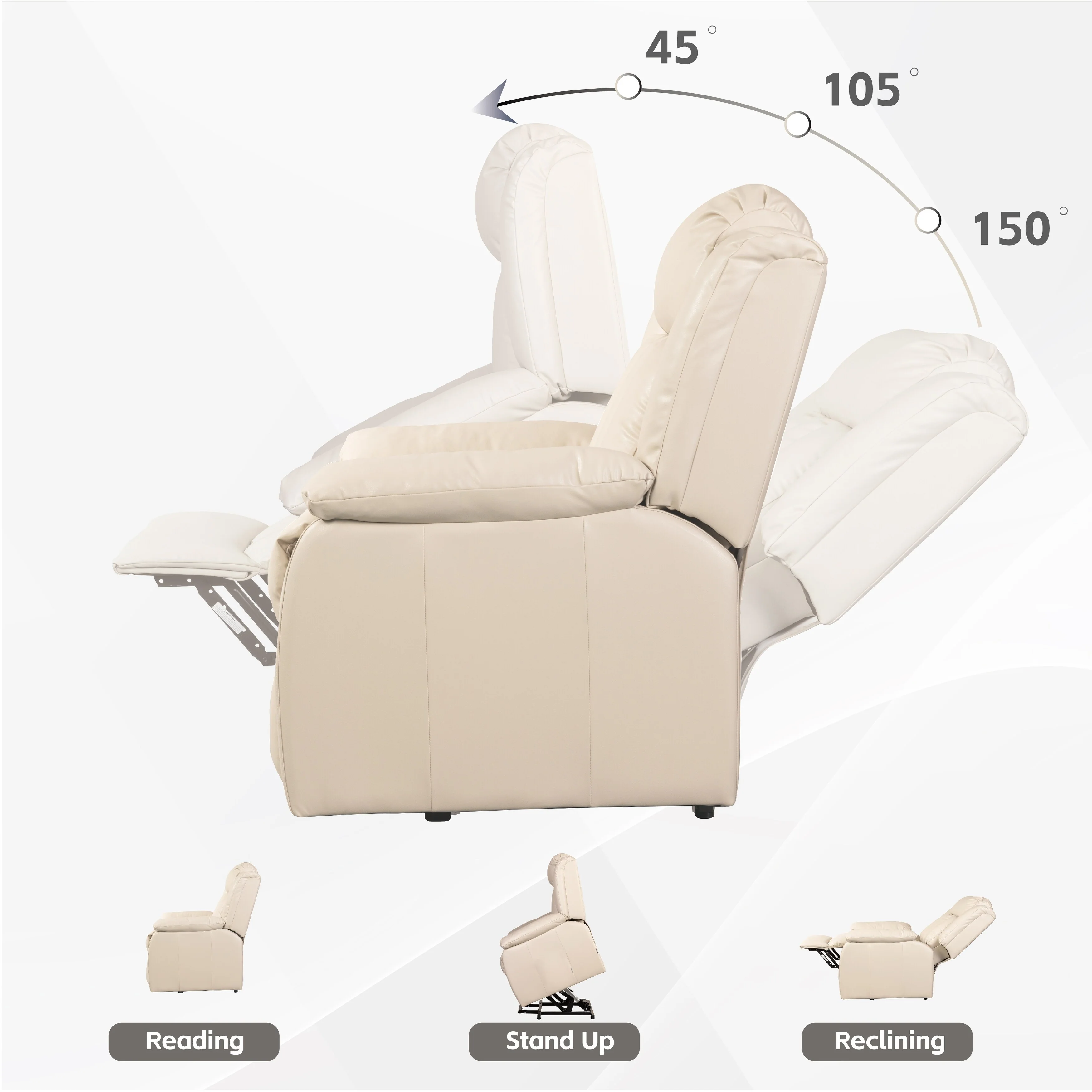 Lehboson Lift Chair Recliners, Electric Power Recliner Chair Sofa