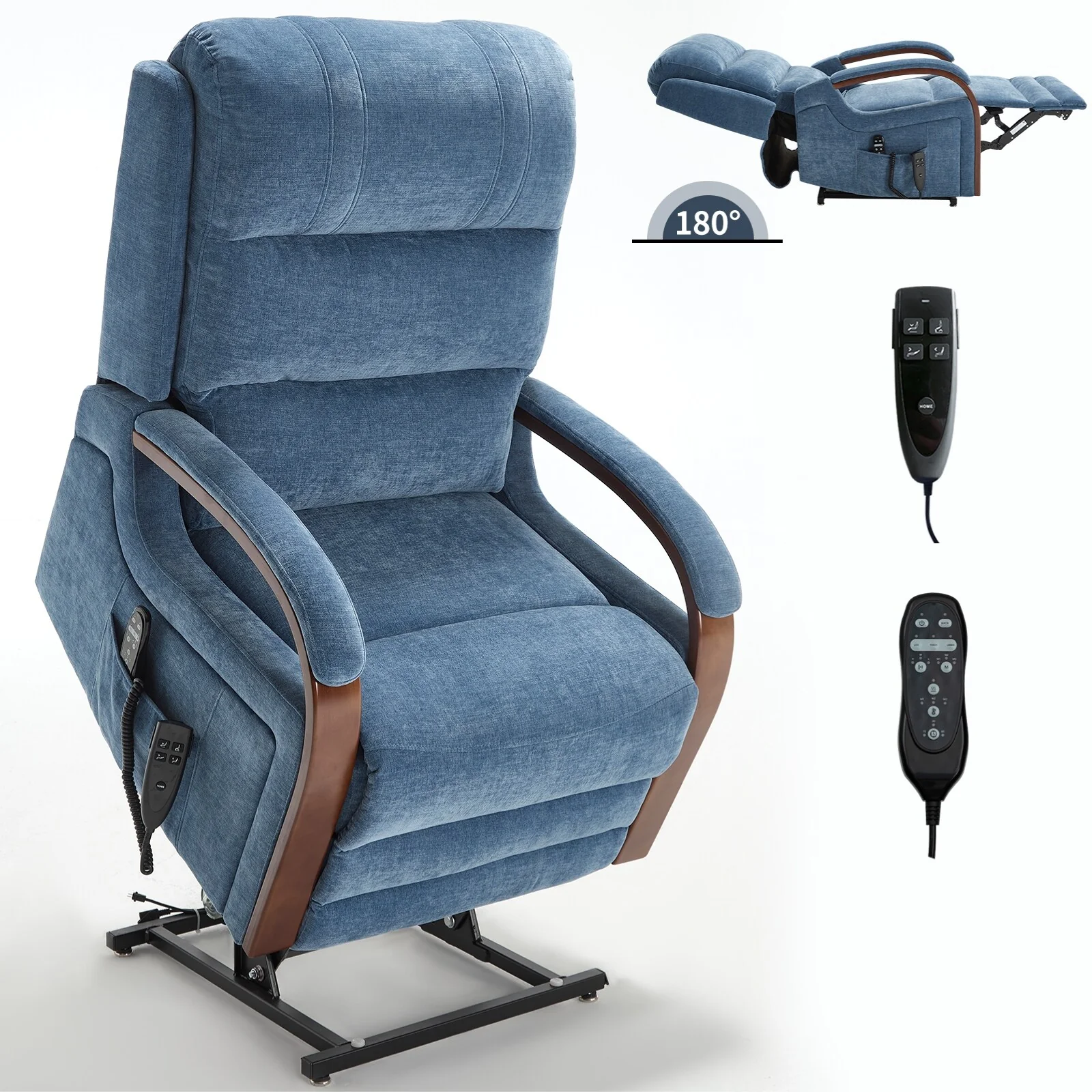 Chenille Lift Recliner Chair