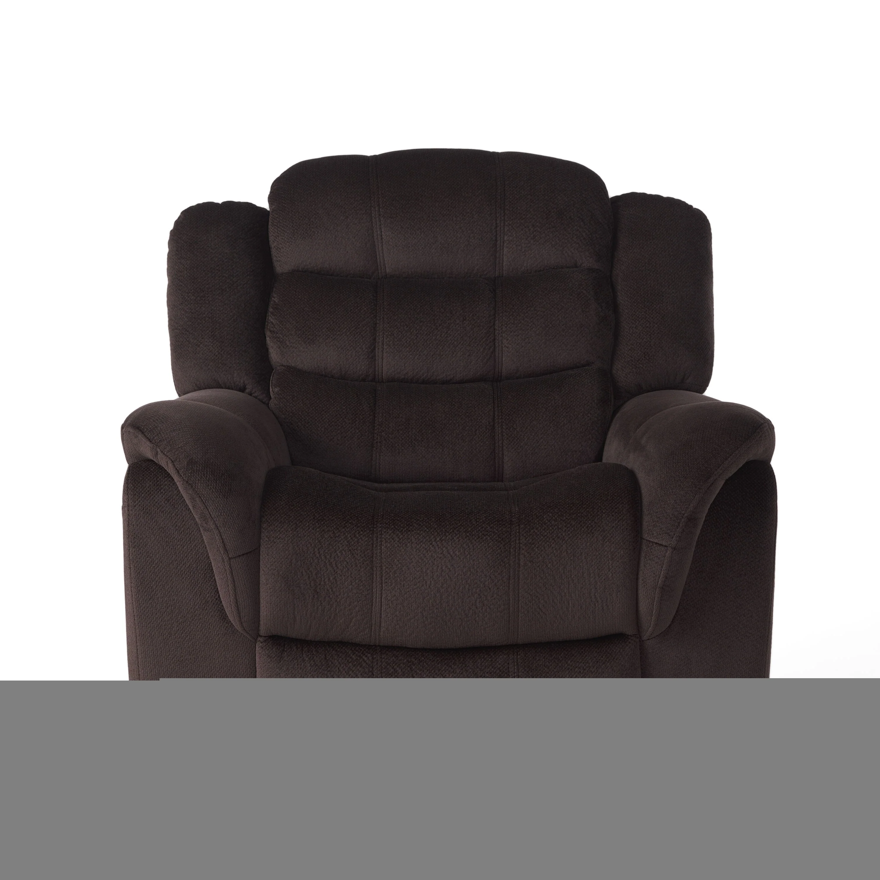 Luxurious Glider Recliner with Plush Fabric Upholstery by HarperBright Designs