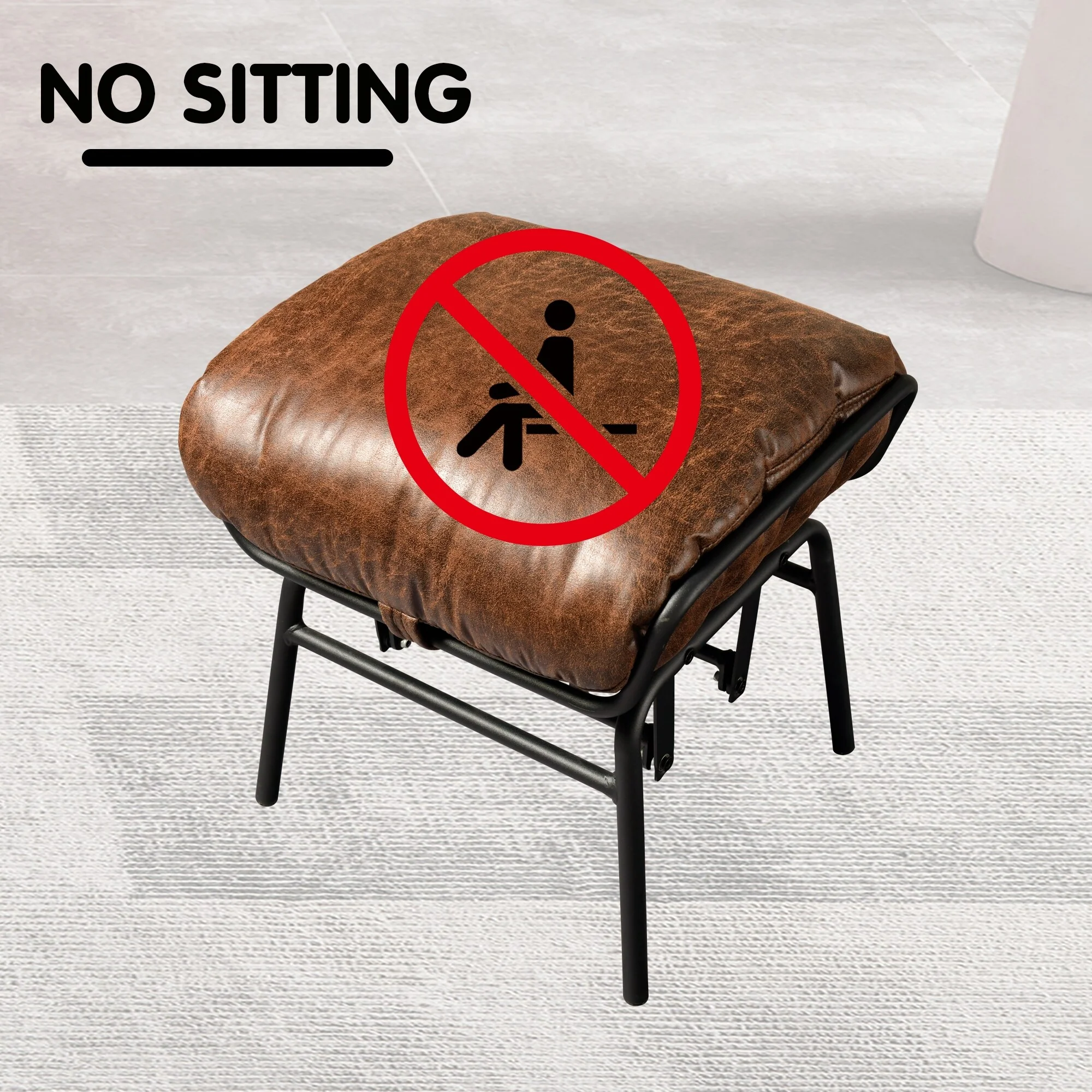 OVIOS Living Room Accent Chair Rocking Recliner Chair with Ottoman