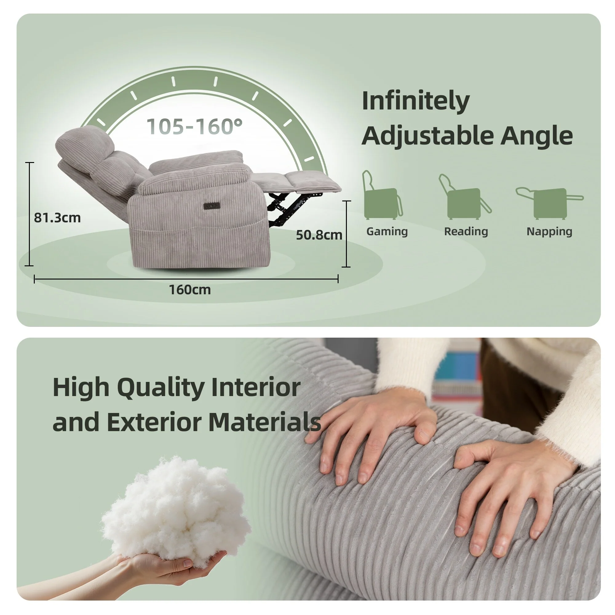 Electric Zero Gravity Recliner Chair