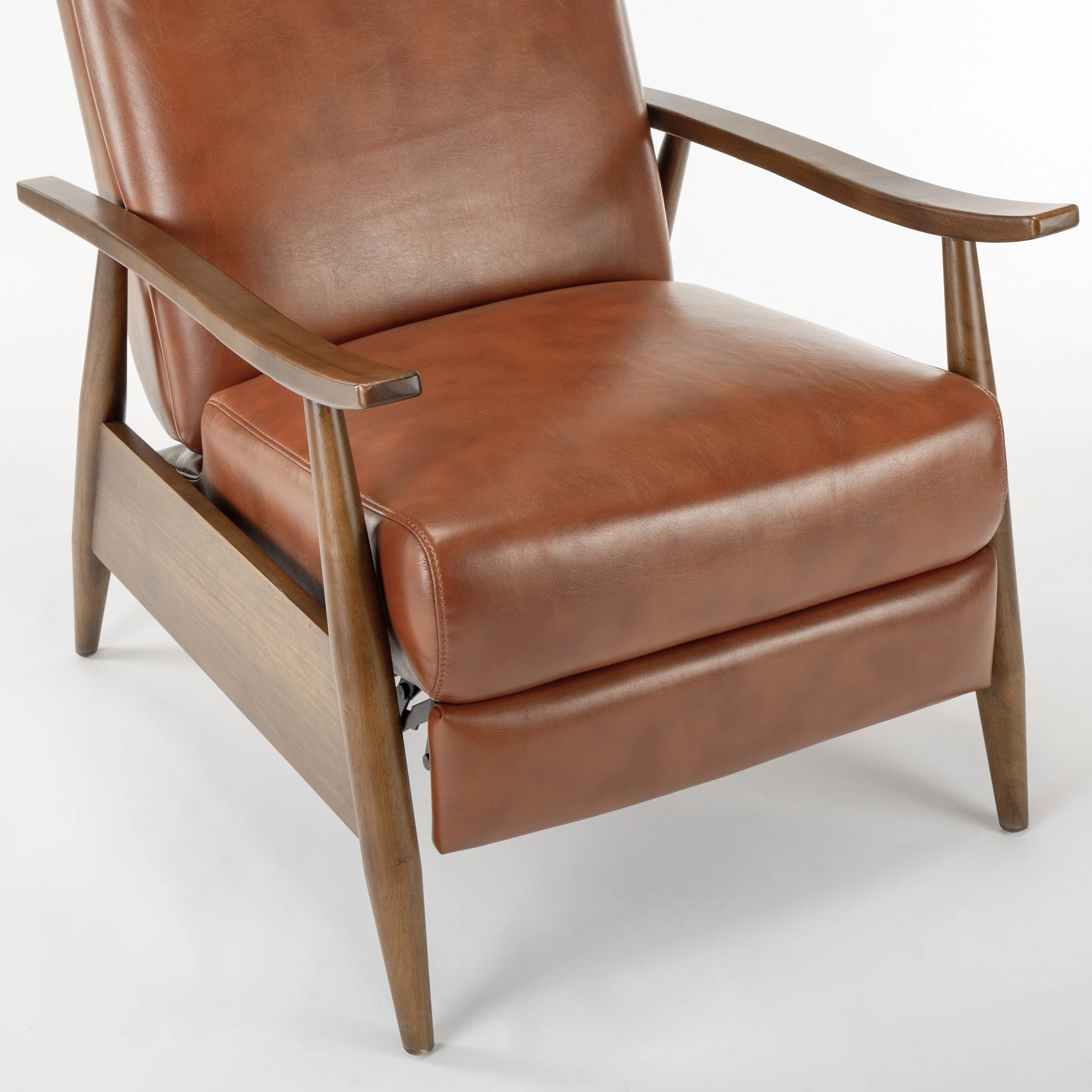 Sienna Upholstered Wood Push Back Recliner by Greyson Living