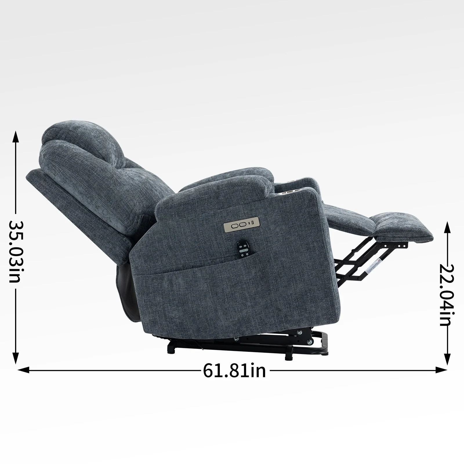 Standard Power Lift Recliner Chair with Full?Body Massage & USB