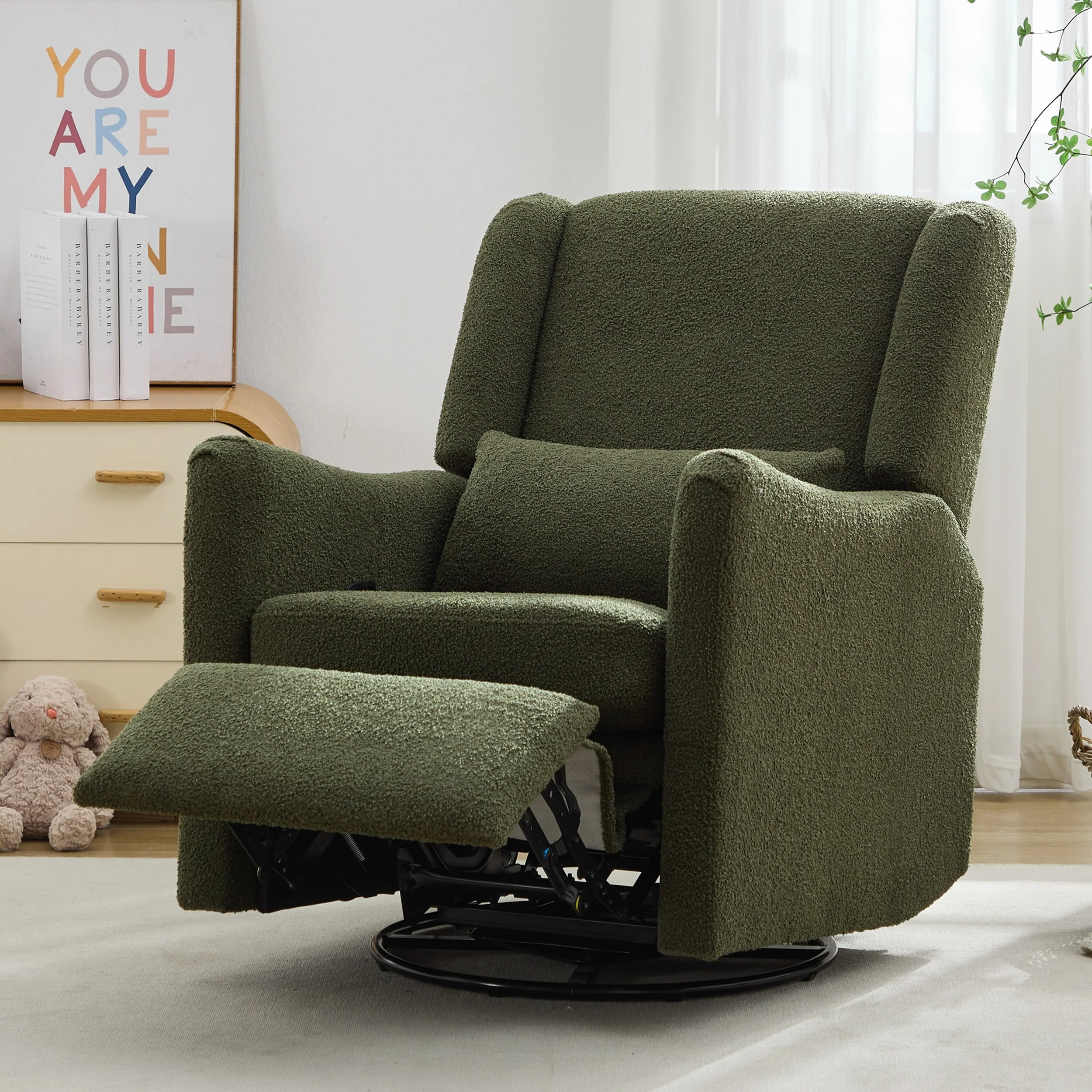 29.5'' Wide Wingback Swivel Rocker Recliner Chair