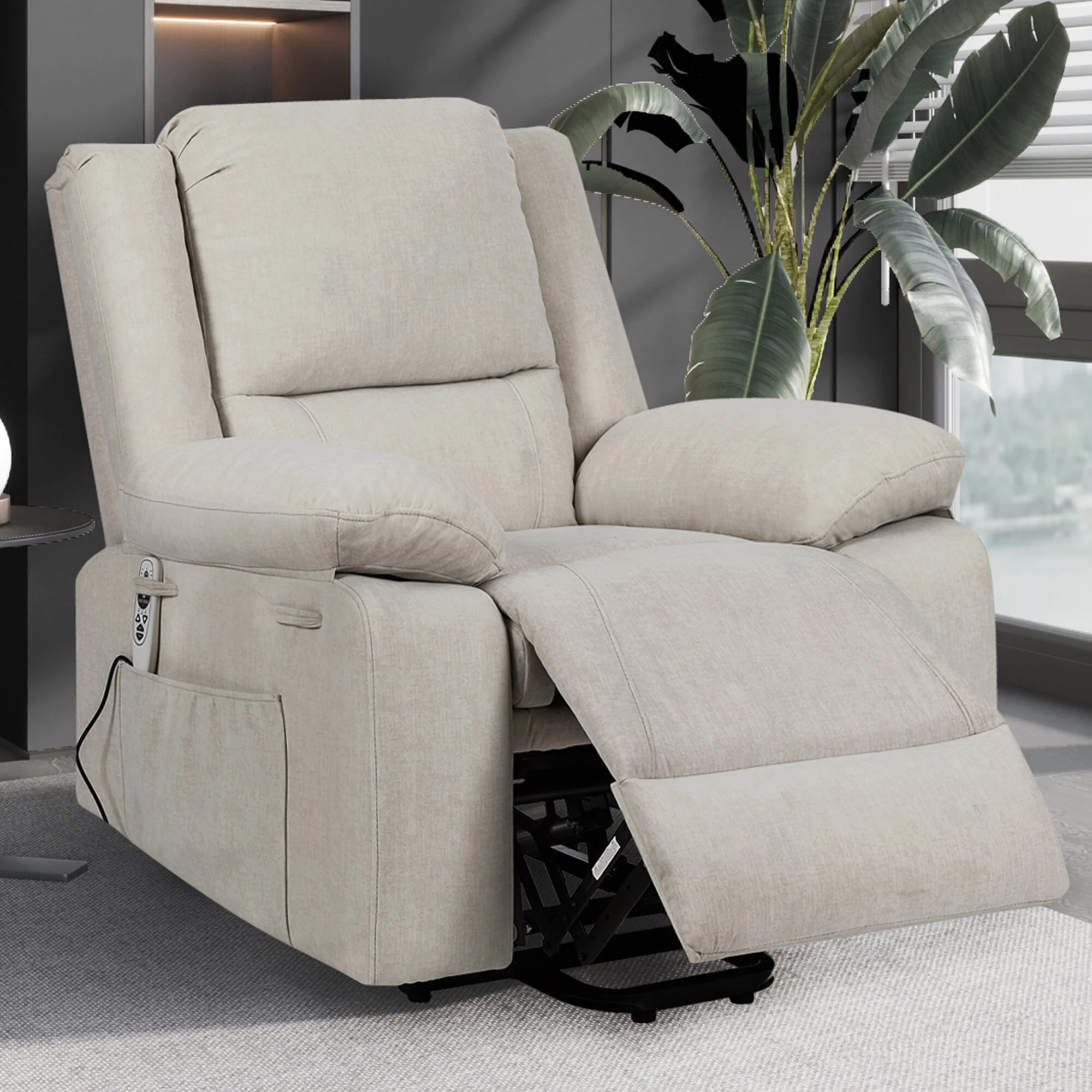 Lift Recliner Chair with Massage/Heat, Zero?Gravity & Remote (300?lb)