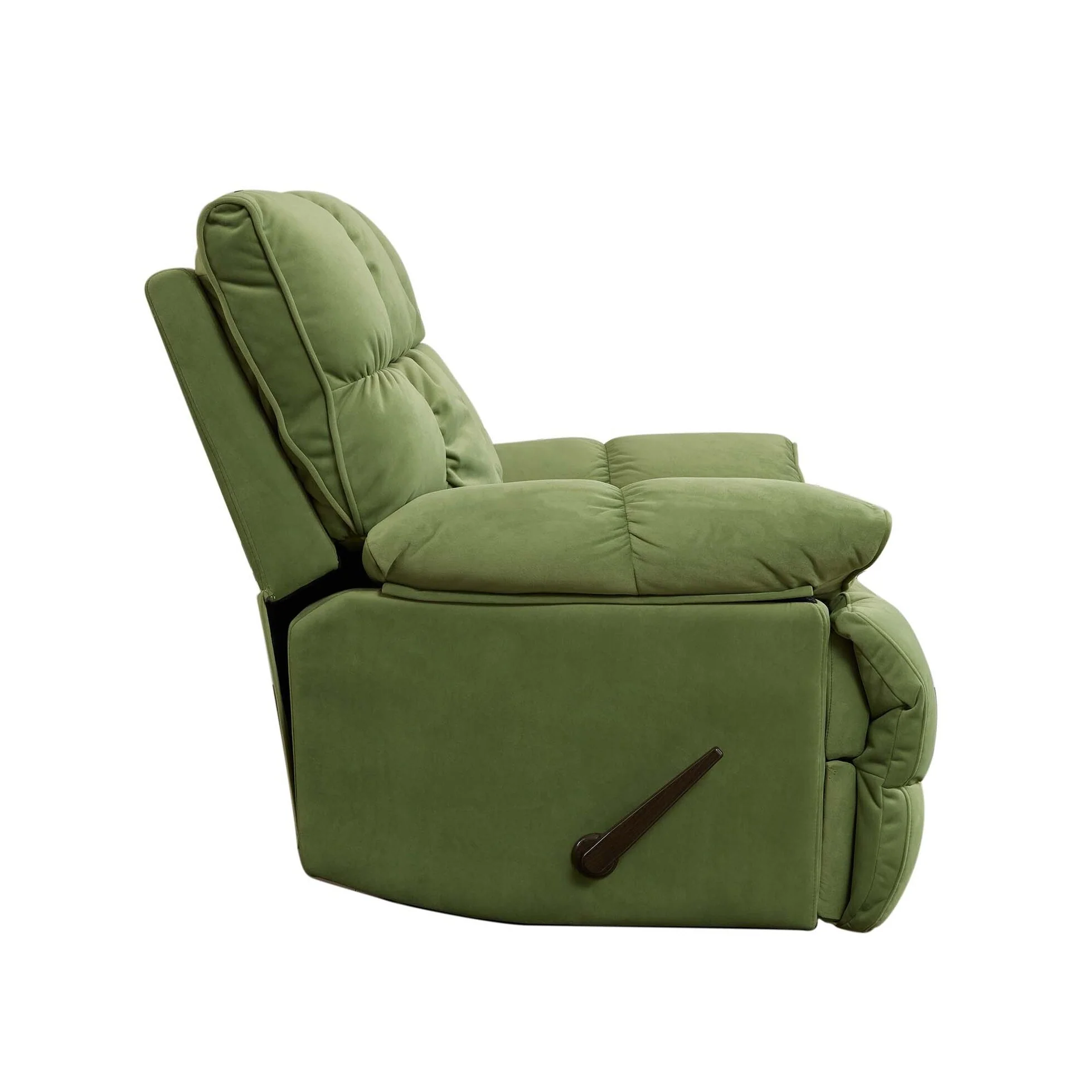 360�� Swivel Glider Recliner Chair with Manual Latch Recline and High Backrest