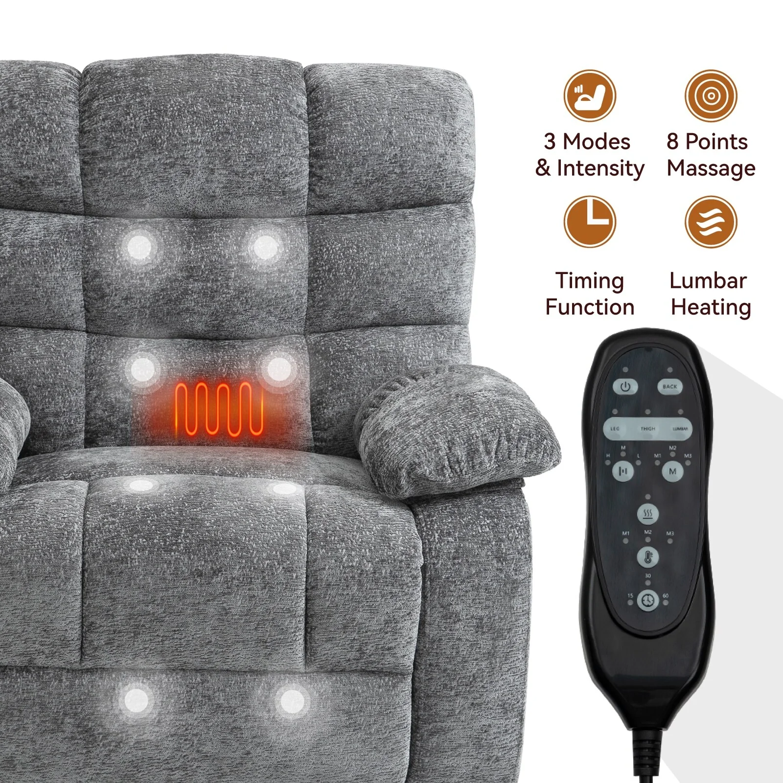 Lift Recliner Chair Heat Massage