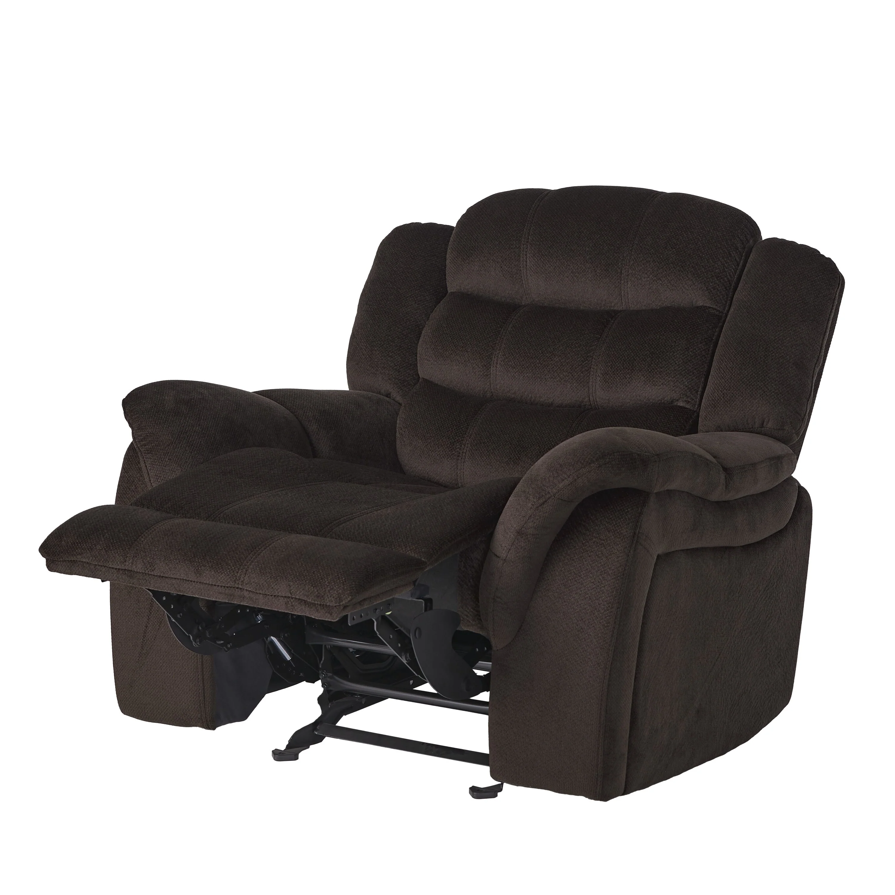 Luxurious Glider Recliner with Plush Fabric Upholstery by HarperBright Designs