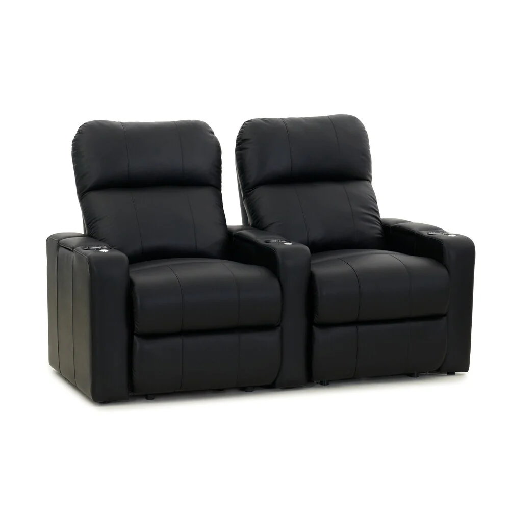 Octane Turbo XL700 Power Leather Home Theater Seating Set (Row of 2)