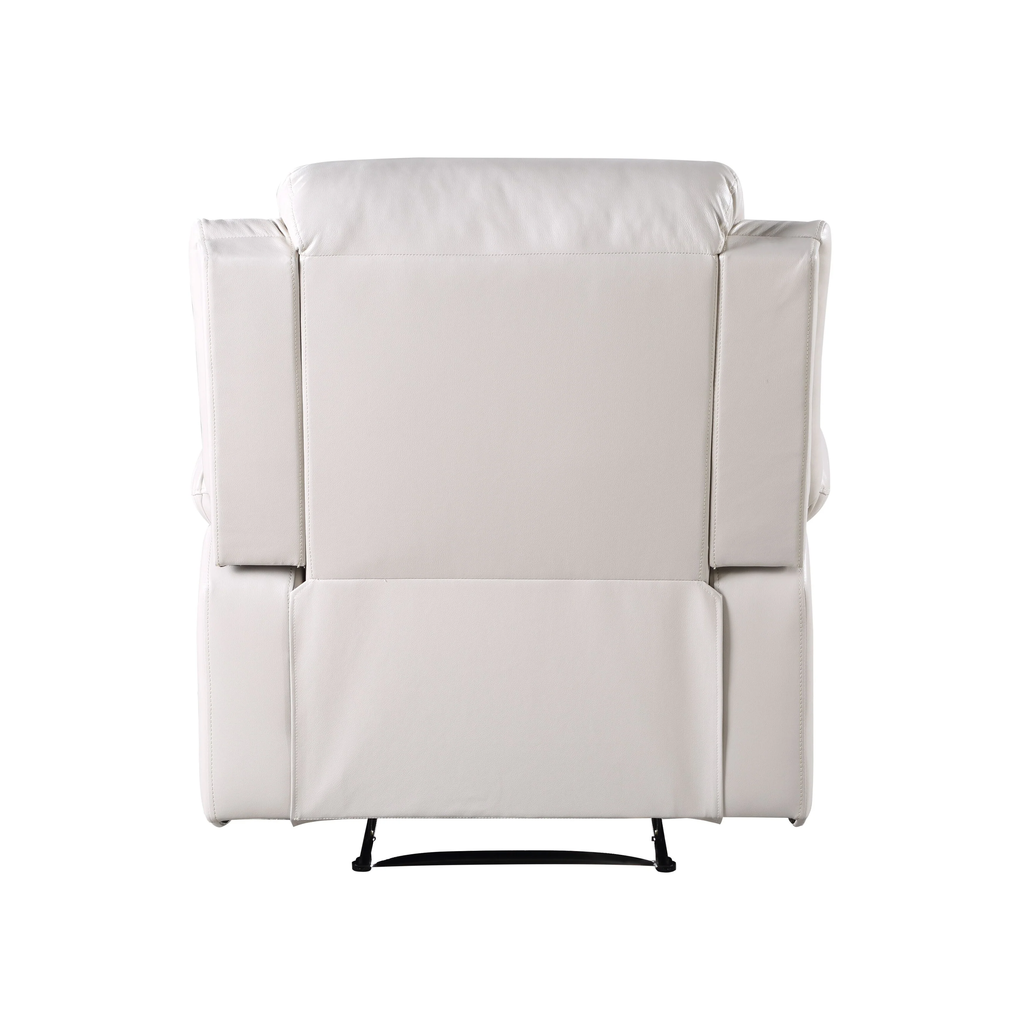 Beige Synthetic Leather Power Motion Recliner