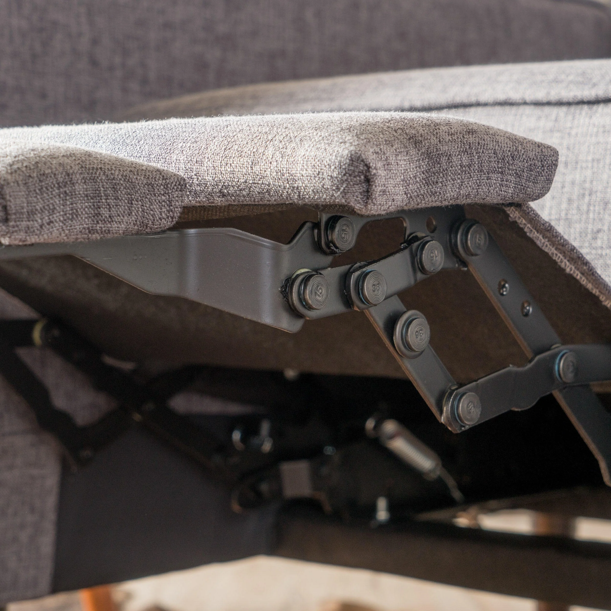 Mervynn Mid-Century Modern Button Tufted Fabric Recliner by Christopher Knight Home