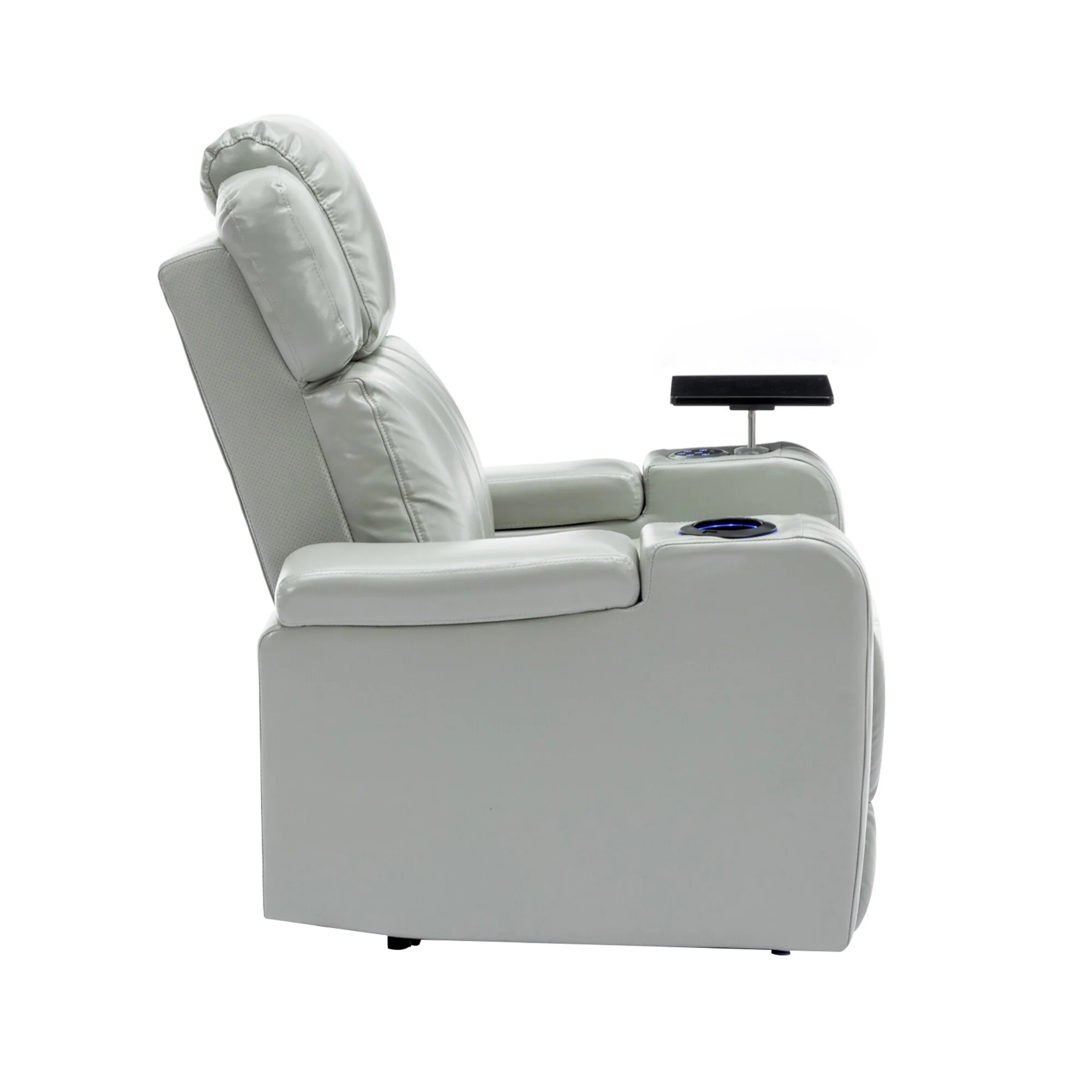 Power Recliner Chair with Cooling Cup Holder, Bluetooth & Tray Table