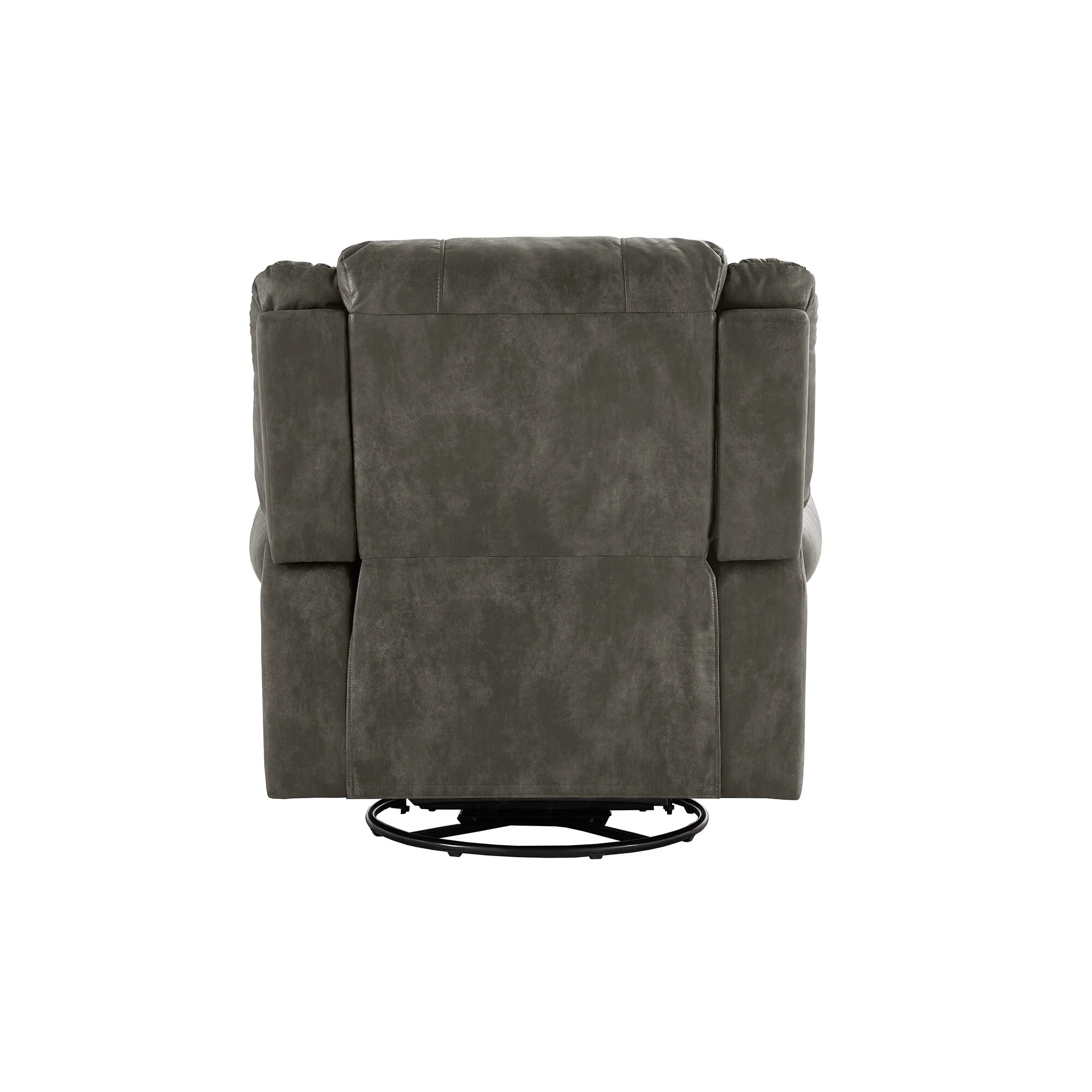 Monroe Polished Microfiber Nailhead Swivel Glider Recliner by iNSPIRE Q Classic