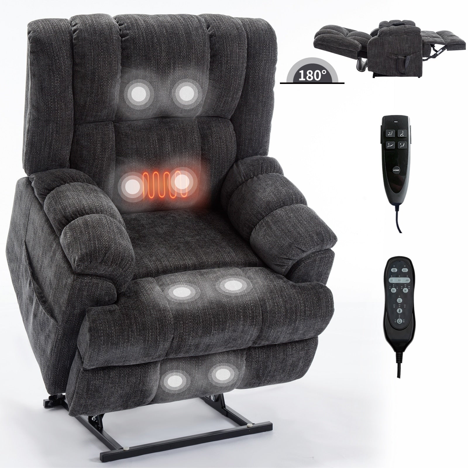 Electric Power Lift Recliners with Power-Remote