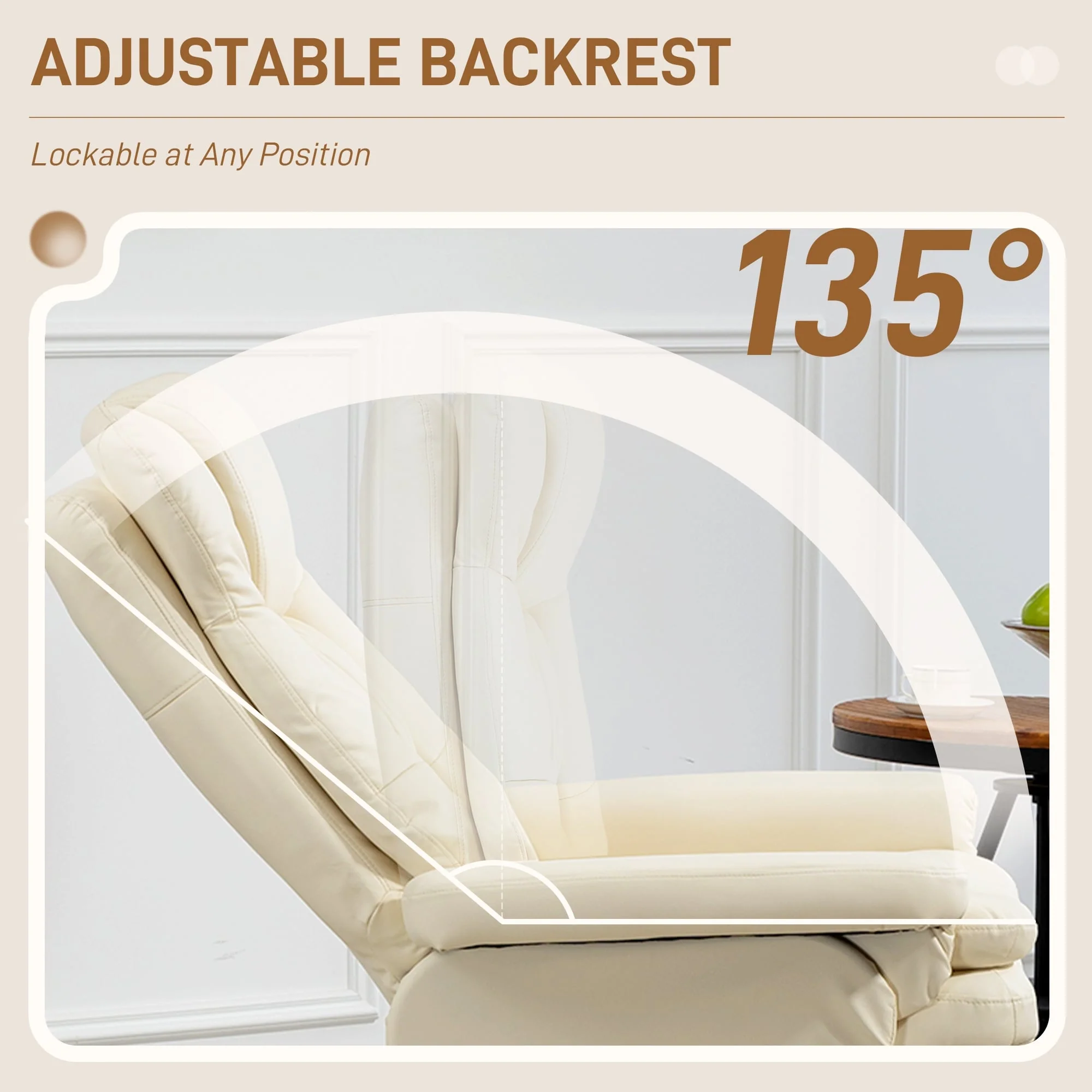 Swivel Recliner with Ottoman