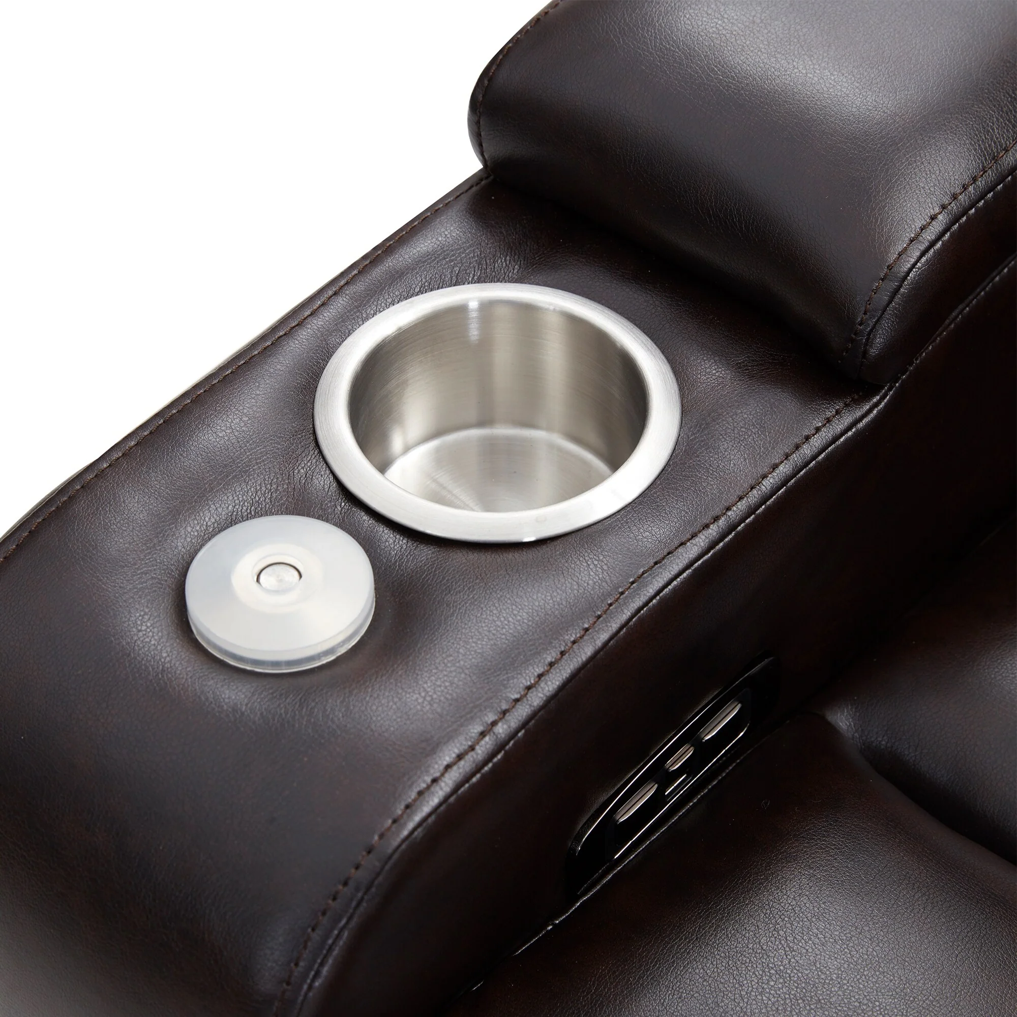 Nestfair Power Motion Recliner with 2 Cup Holders and 360�� Swivel Tray Table