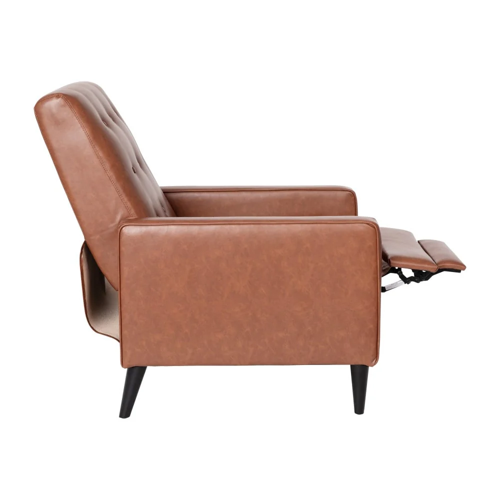 Pushback Recliner with Button Tufted Back