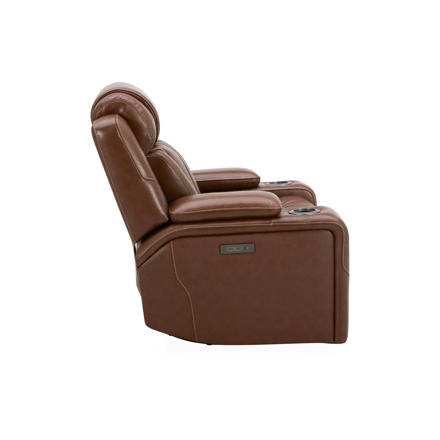Liberty Furniture Caswell Power Recliner Chestnut Leather