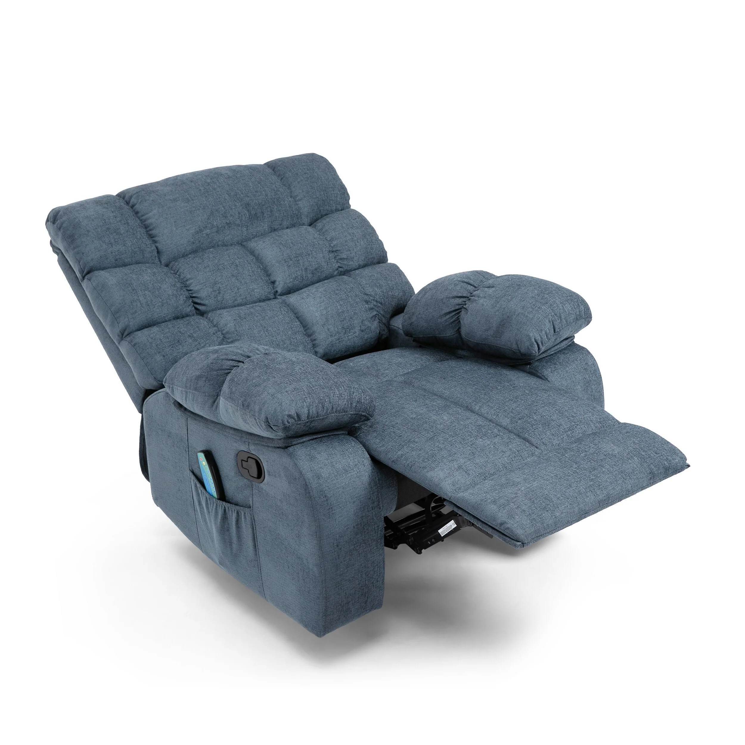 Modern Massage Recliner Chair with Pillow Tufting & Manual Recline