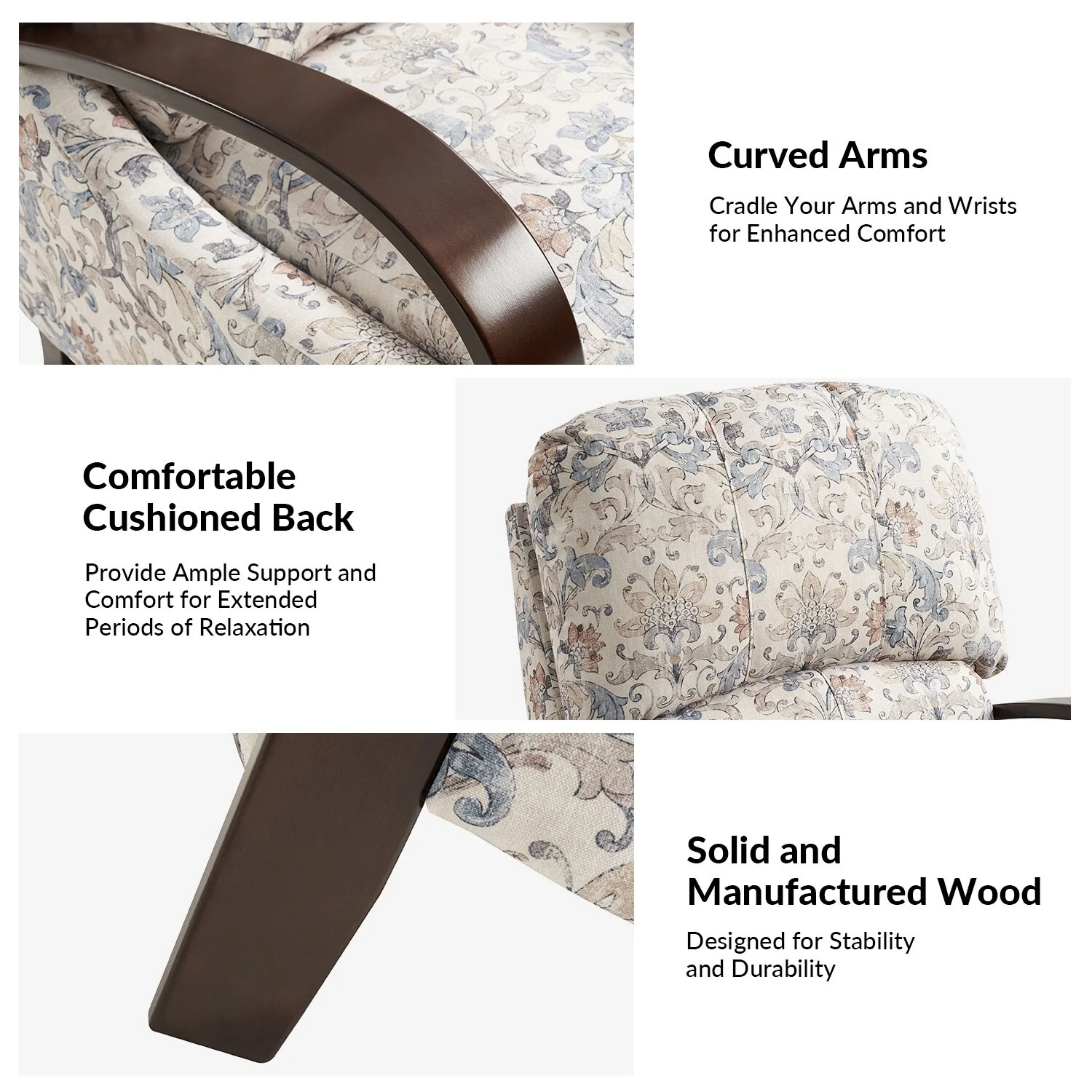 Rita Genuine Leather Manual Recliner by Hulala Home