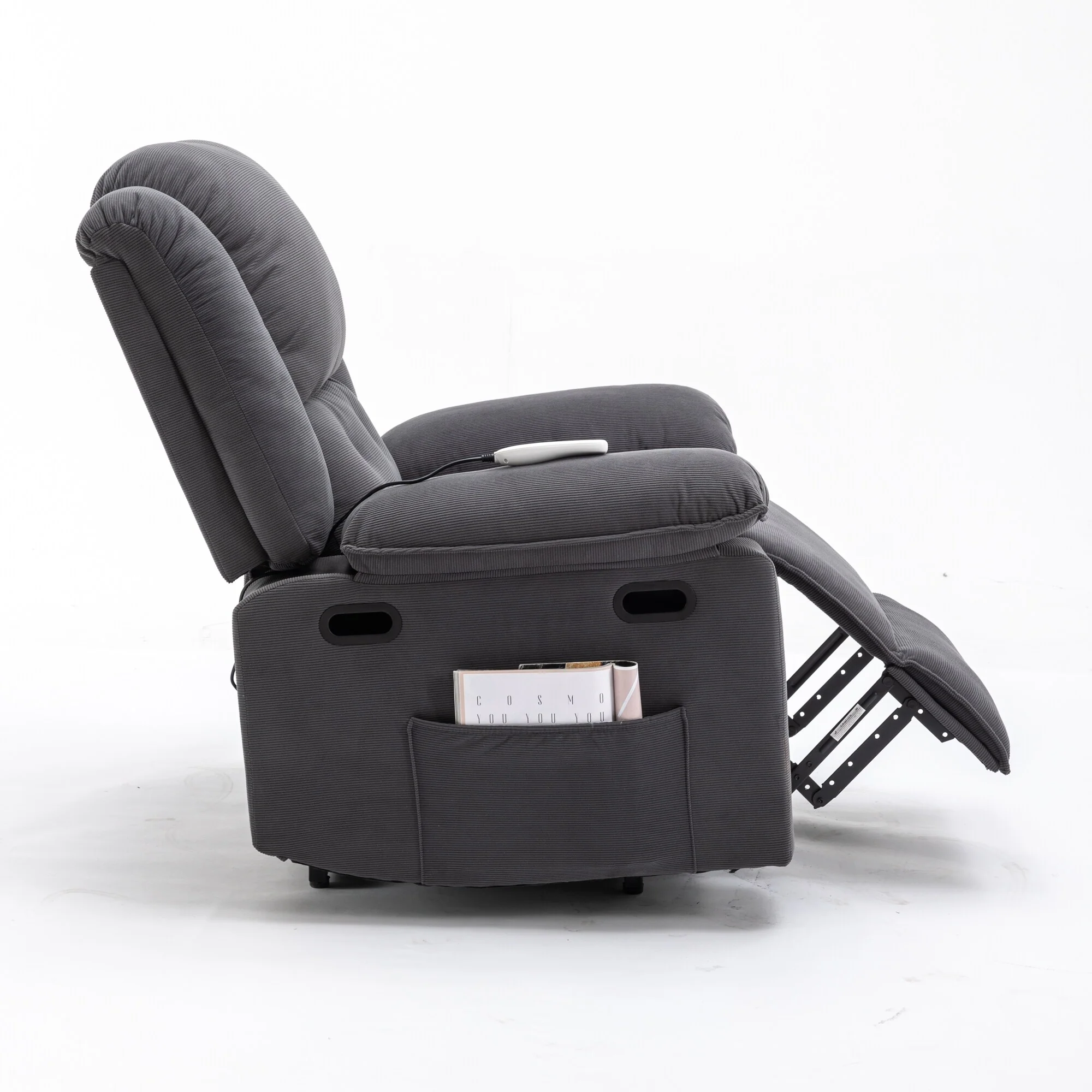 Beige Power Lift Recliner with Massage, Heat, and Adjustable Recline