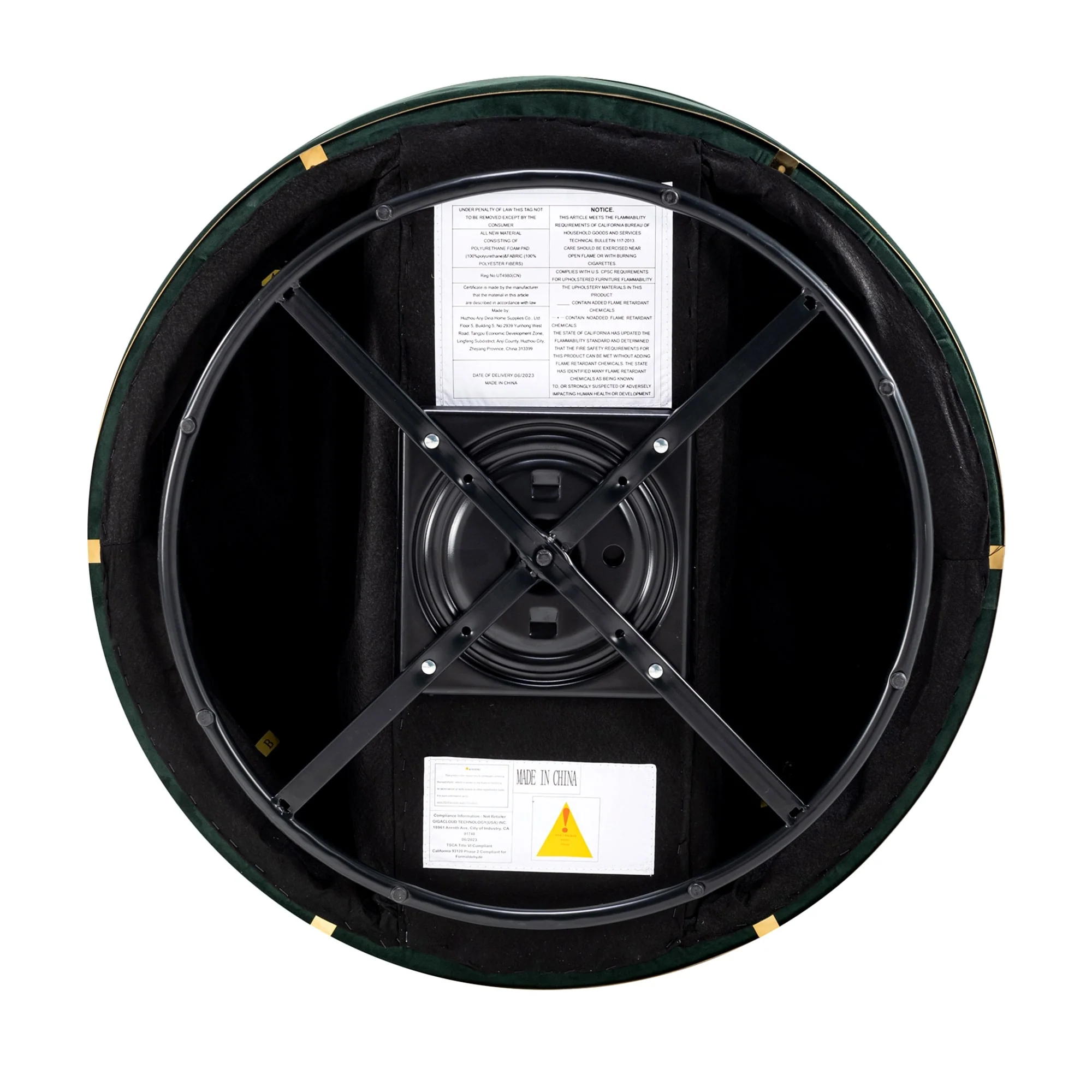 Velvet 360�� Swivel Accent Chair with Seat Cushion, Upholstered Barrel Chair with Stainless Steel Base Living Room Chair