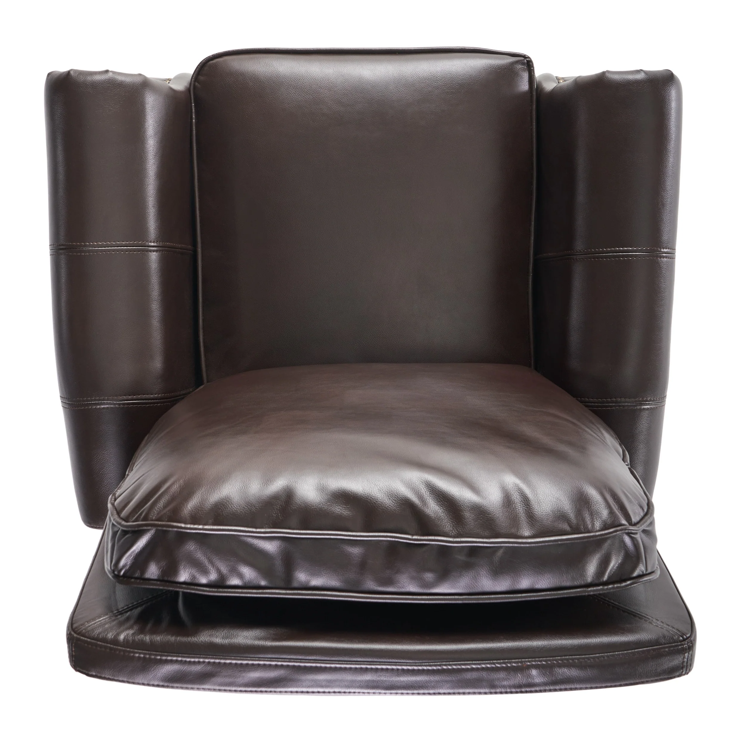 Neville 2-Tone PU Push Back Recliner by Christopher Knight Home