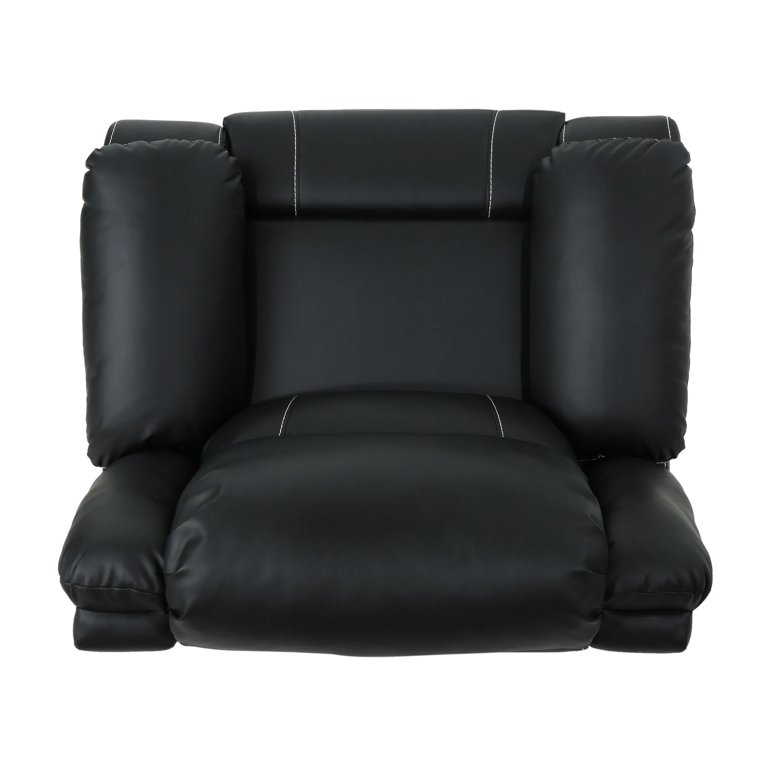 39 Wide Faux Leather Manual Swivel Standard Recliner