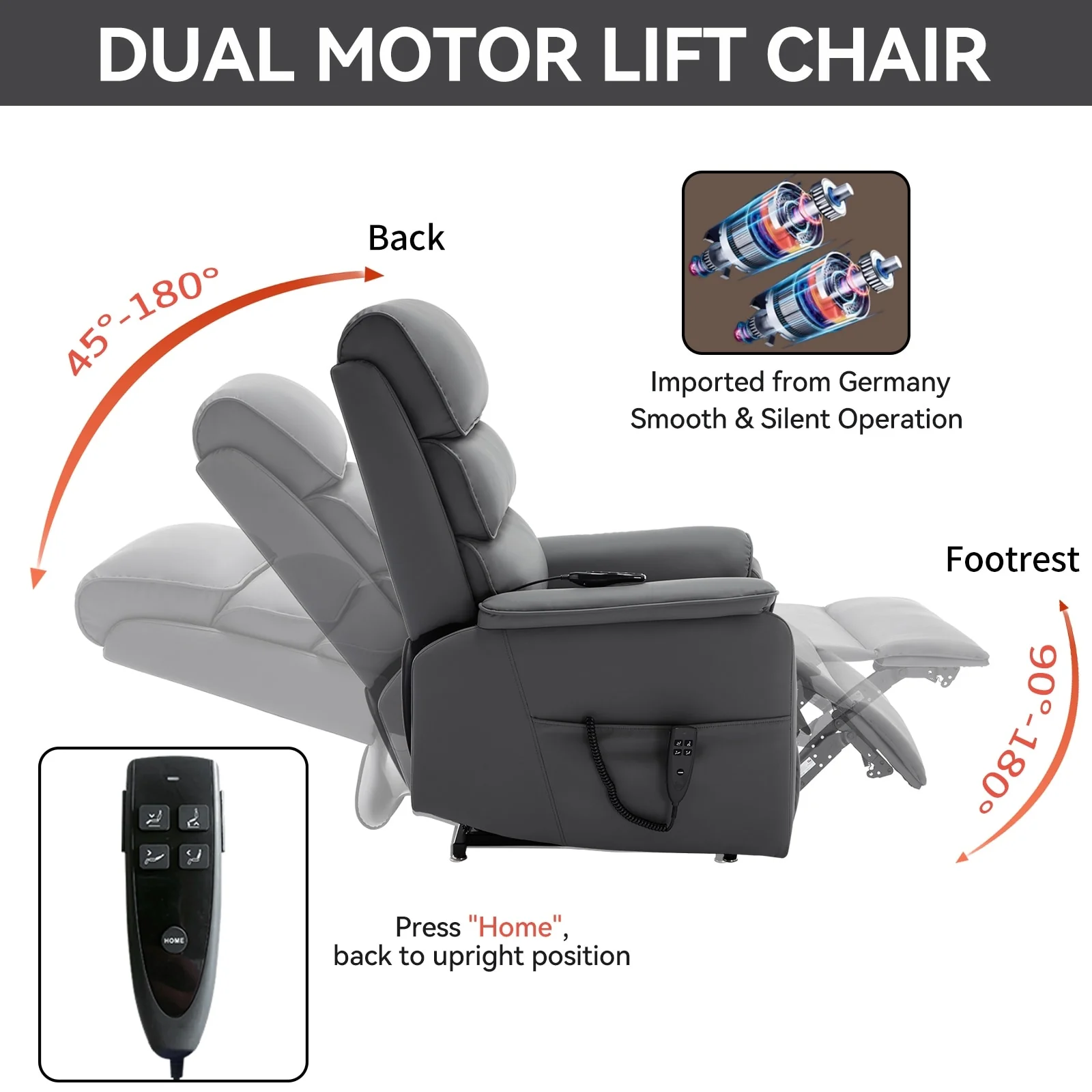 Power Lift Recliner Chair with Power-Remote