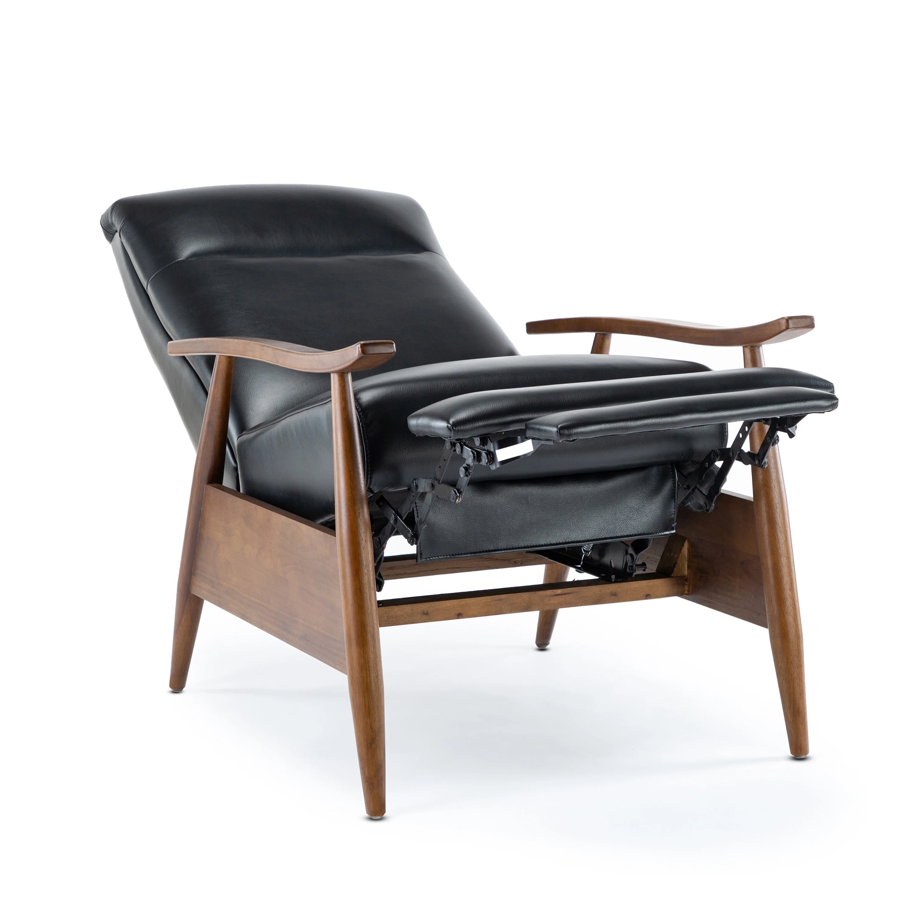 Sienna Upholstered Wood Push Back Recliner by Greyson Living