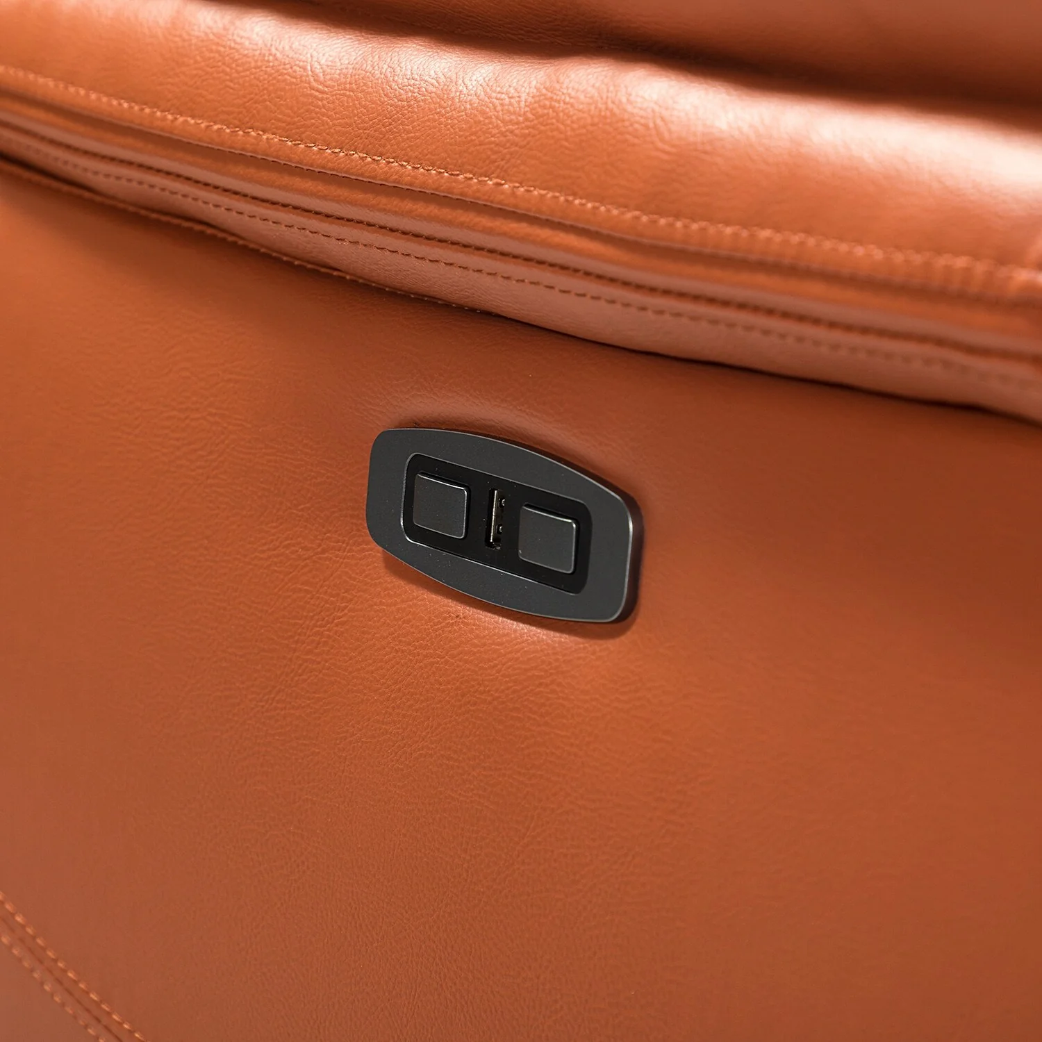 Clara Genuine Leather Power Recliner with Cushion Padded, Set of 2