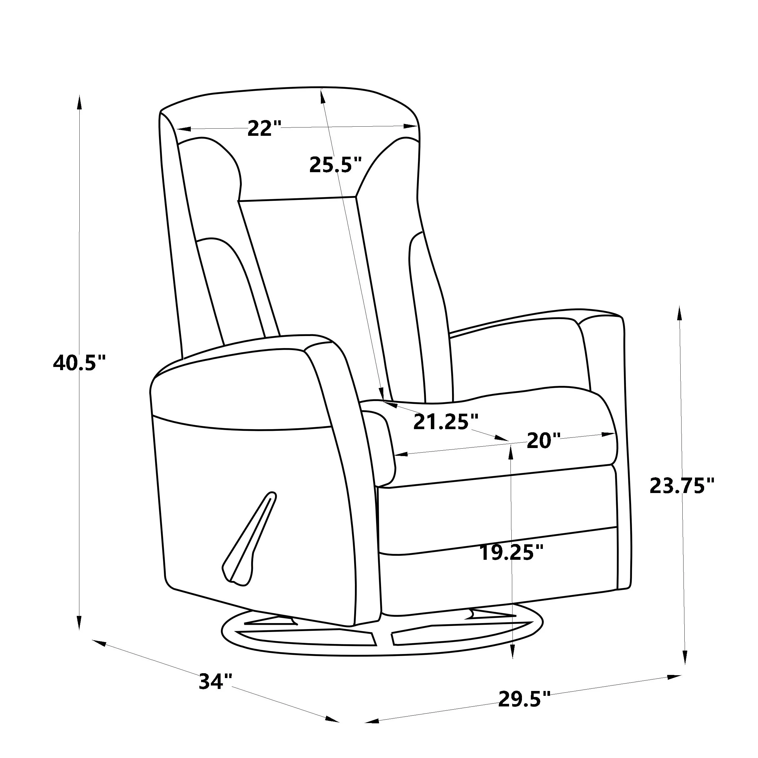 Glider Recliner Rocker Recliner Swivel Recliner Chair Accent Chair