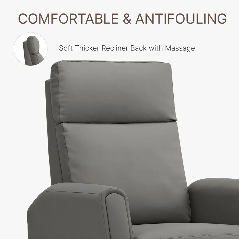 Andrea Recliner Chair with LED Lights, Heating  Massage