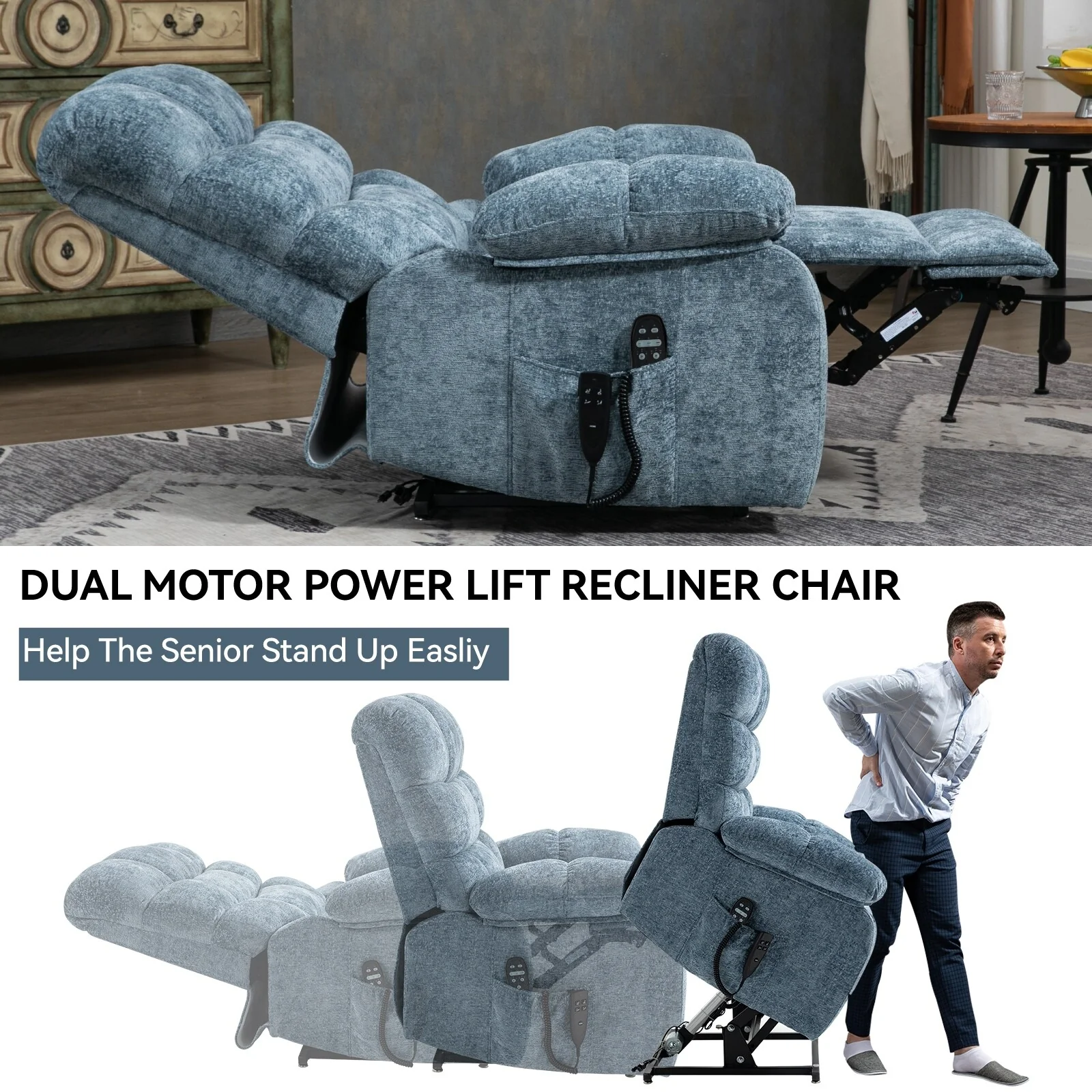 Lift Recliner Chair Heat Massage