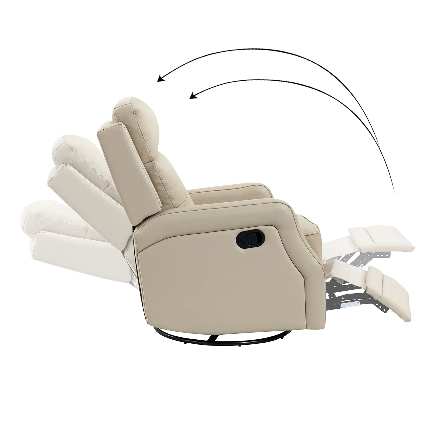 Beatriz Living Room Recliner Set Of 2 with Metal Base