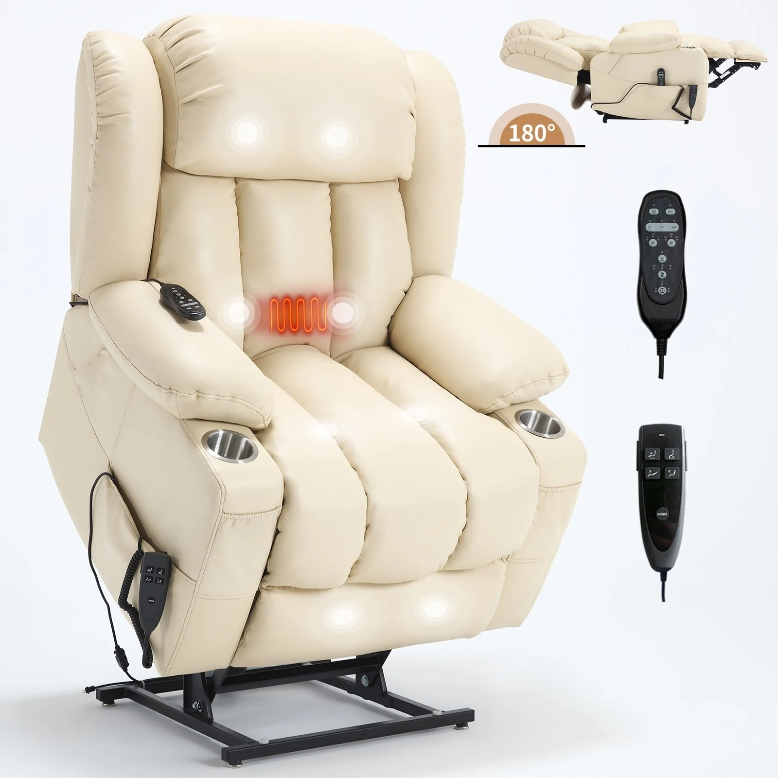 Leatheraire Power Lift Recliner Chair