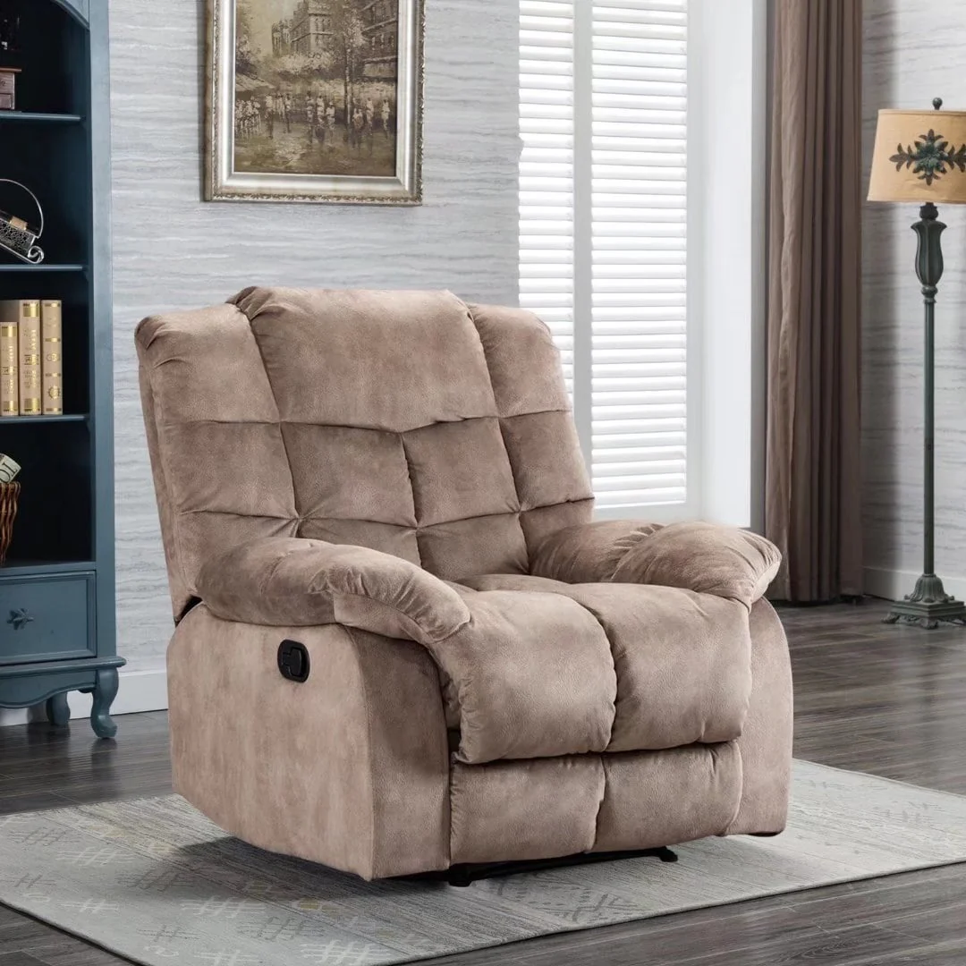 Manual Ergonomic Overstuffed Recliner Chair