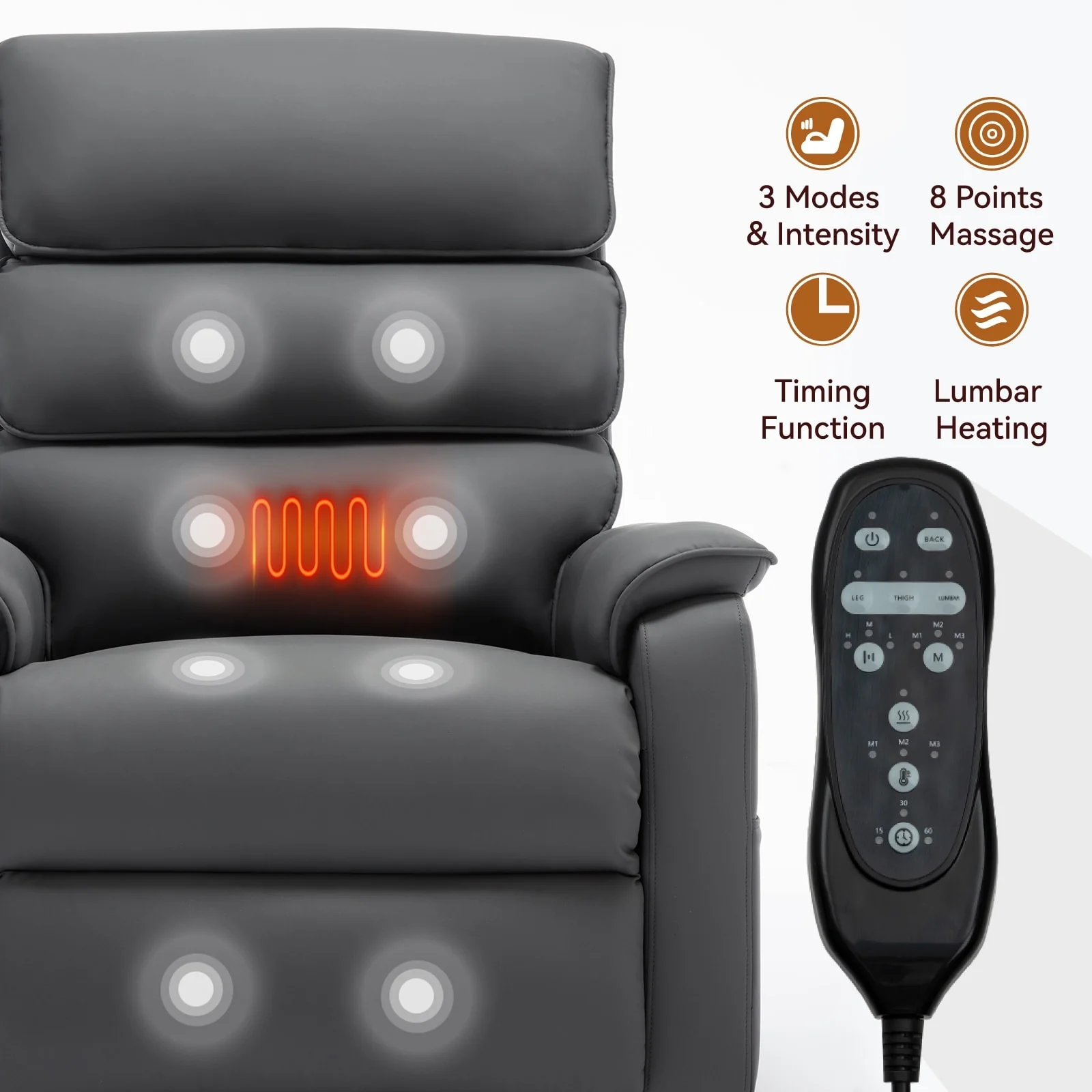 Power Lift Recliner Chair with Power-Remote