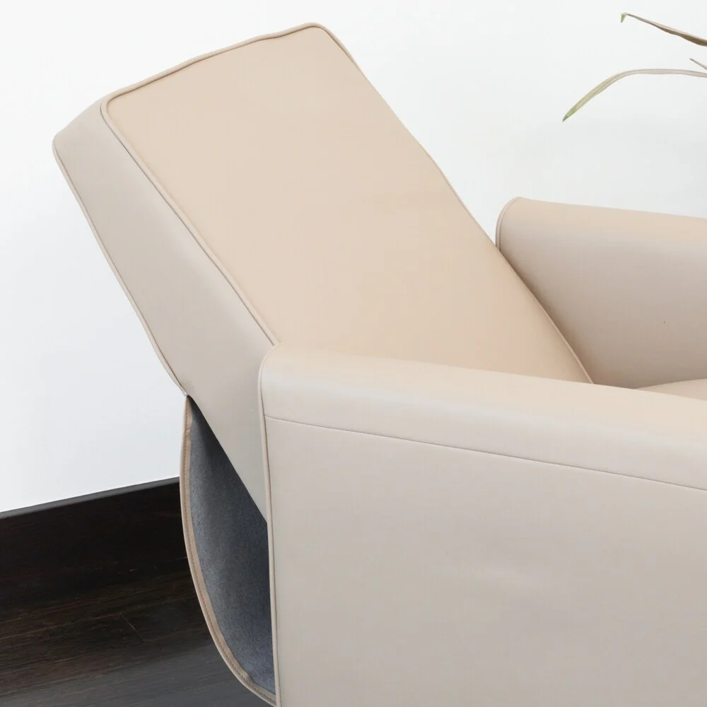 Darvis Black Bonded Leather Recliner Club Chair by Christopher Knight Home