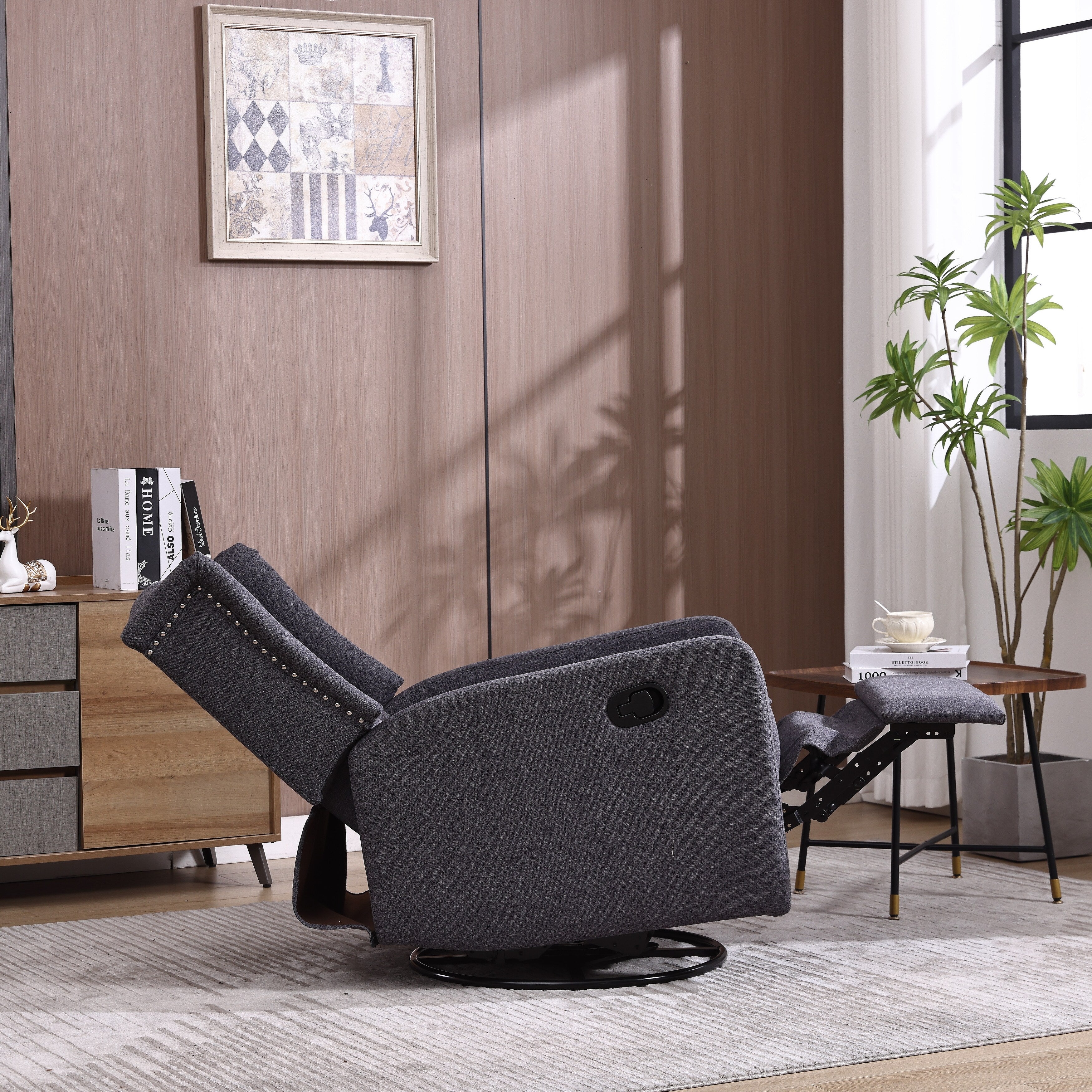 360 Degree Swivel Nursery Rocking Chair