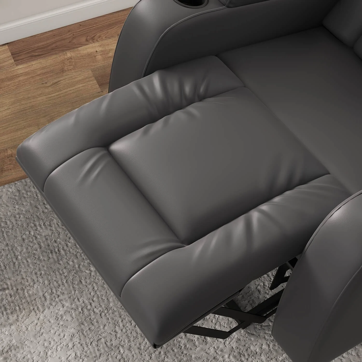Furniwell PU Leather Power Lift Assist Recliner Chair with USB