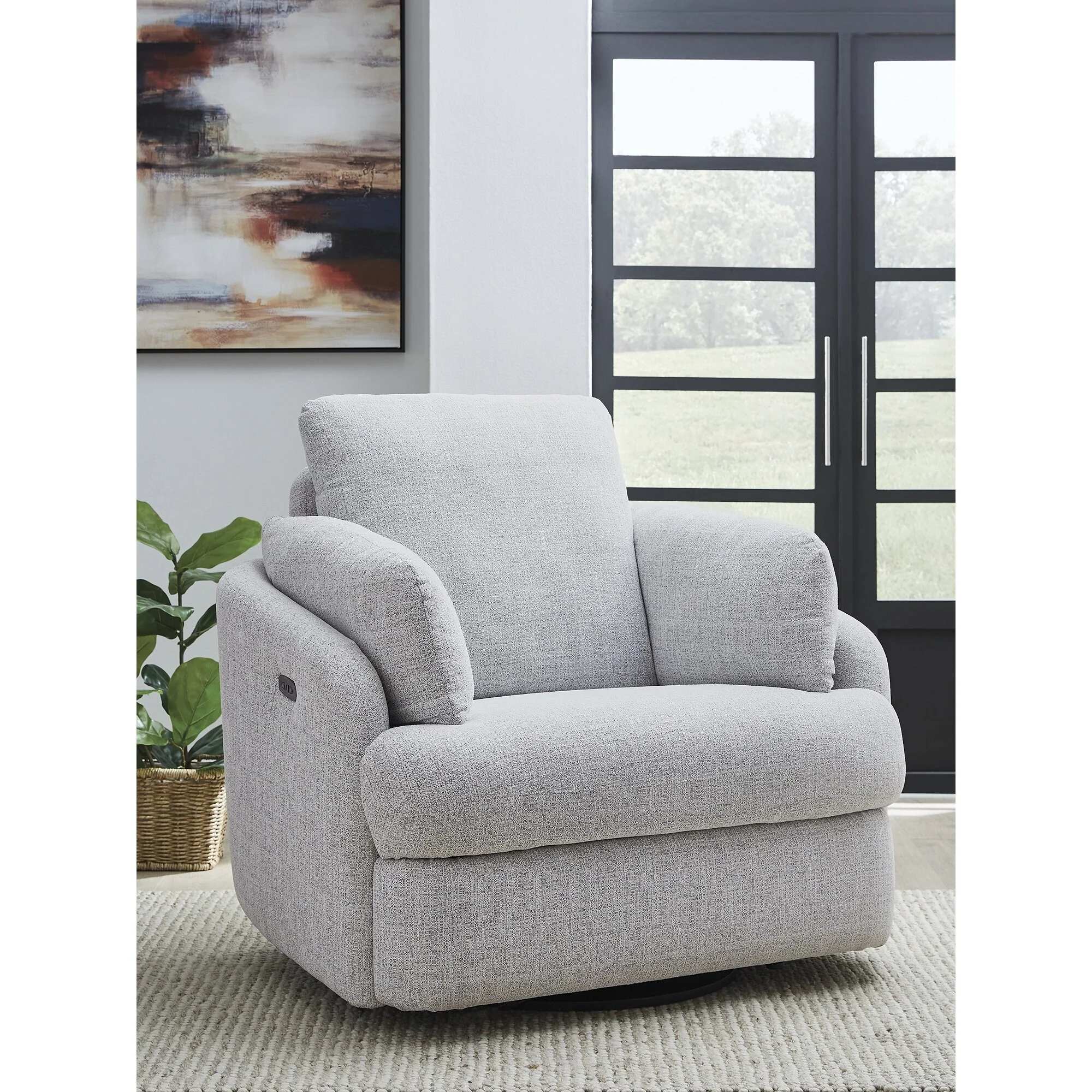 Signature Design by Ashley Alainmont Next-Gen Nuvella Swivel Power Recliner