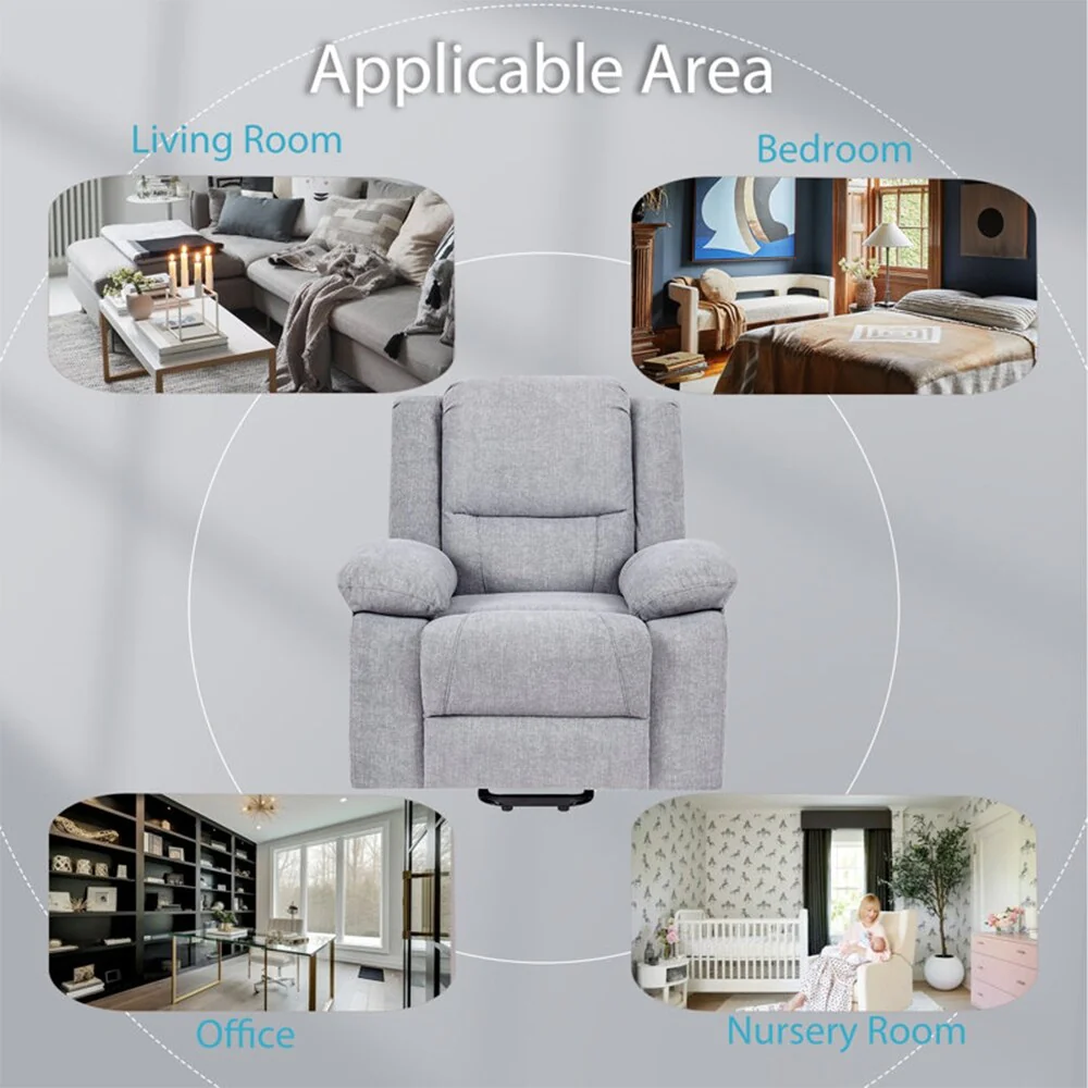 Electric Massage Power Recliner Chair, Multi-function Lifting, Timing