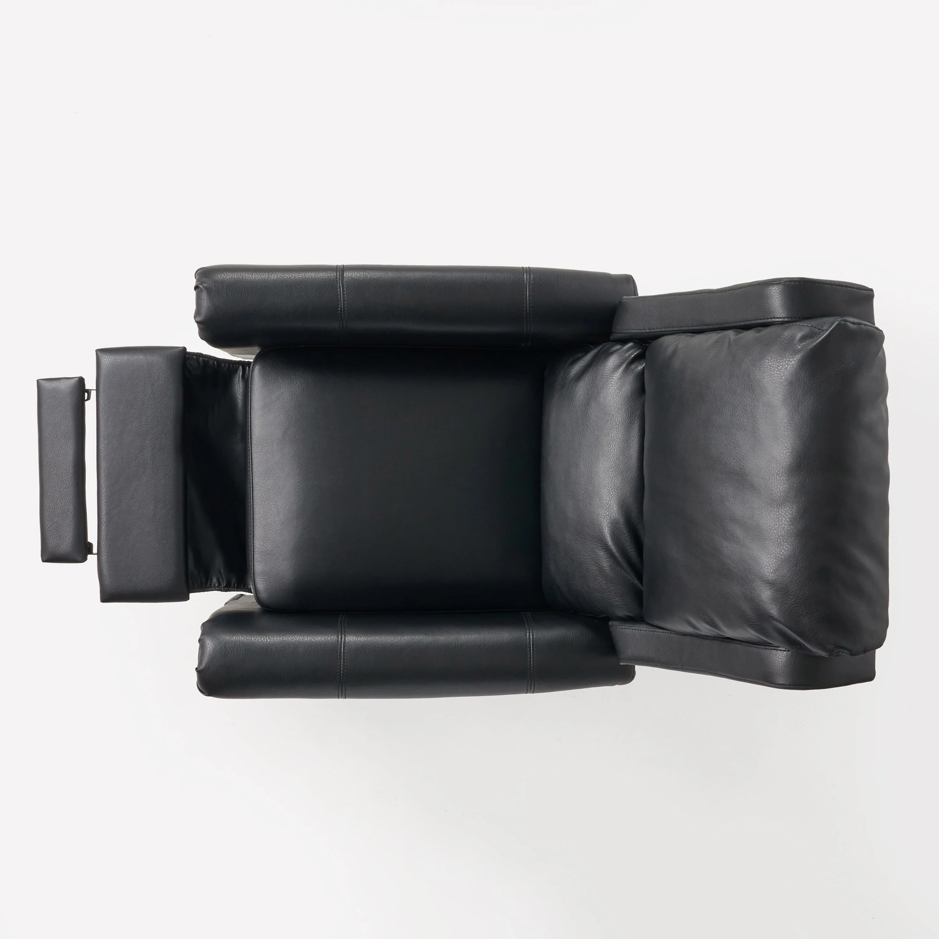 Manual PU Tufted Recliner Chair with Wooden Frame