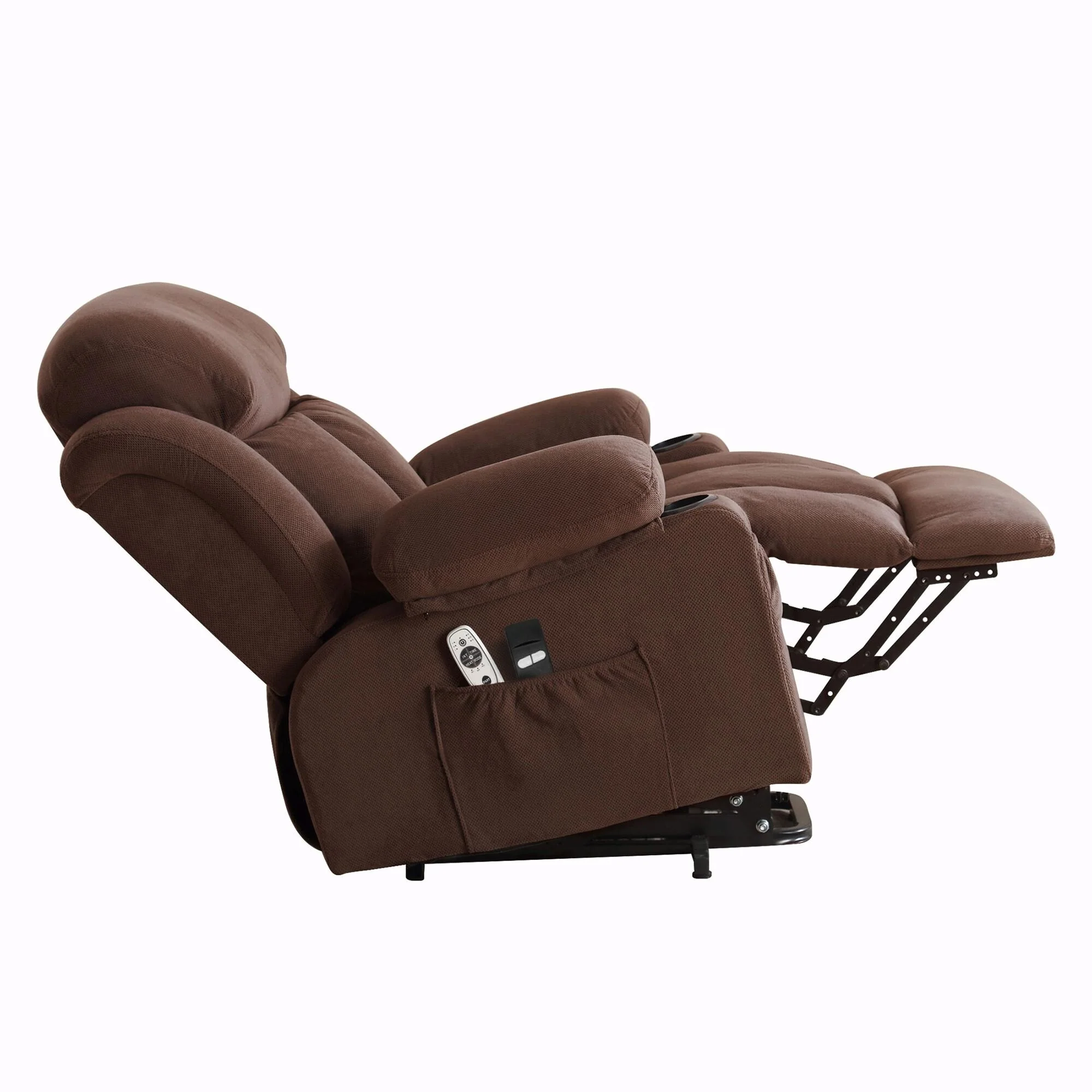 Power Lift Recliner Chair with Heat and Massage, Electric Fabric Recliner Chair
