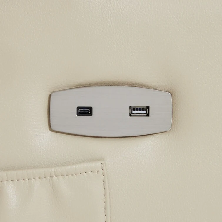 Power Recliner Lift Assit Chair with Vibration Massage and Heat, Faux Leather, 350 lbs