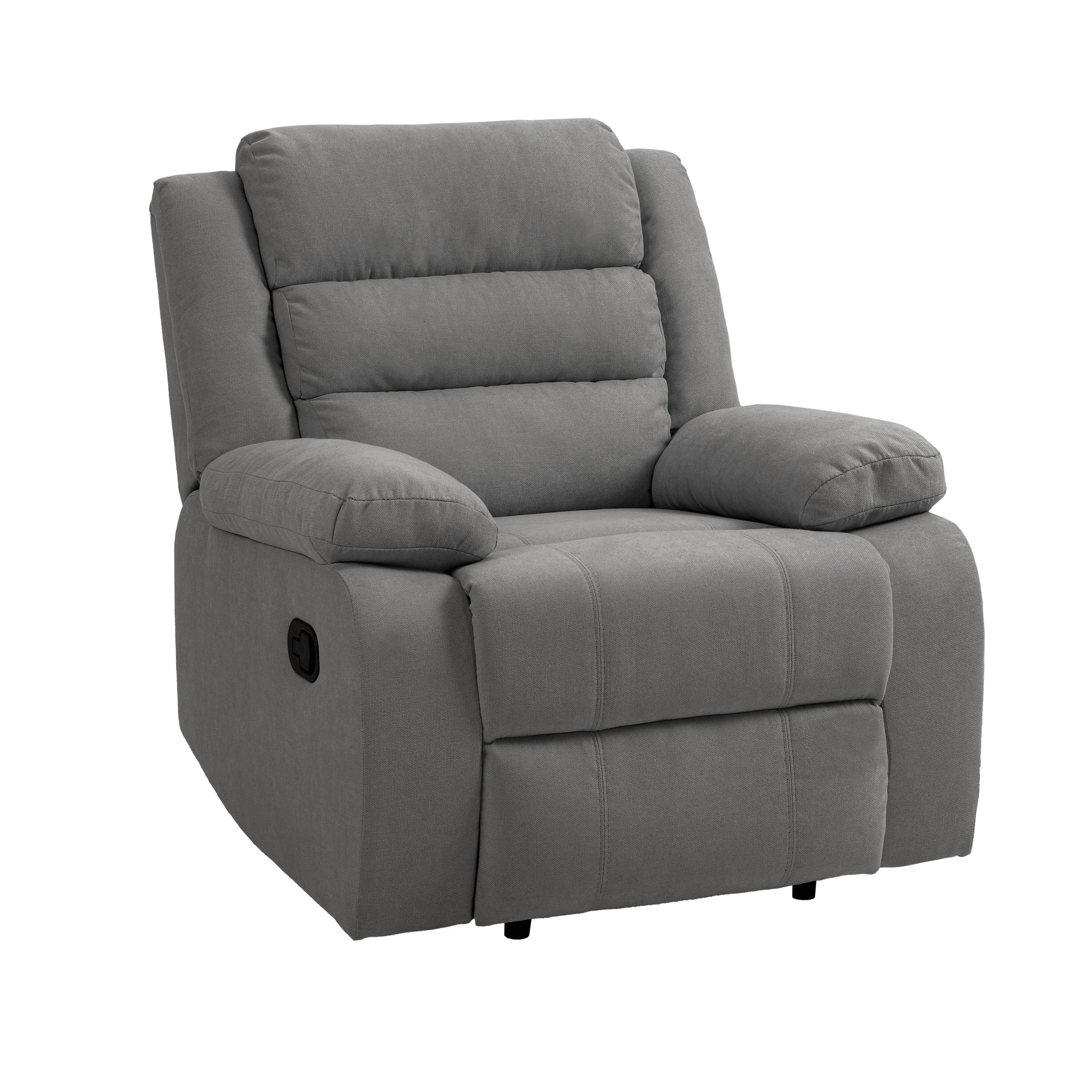 Modern Upholstered Recliner Chair with Adjustable Backrest